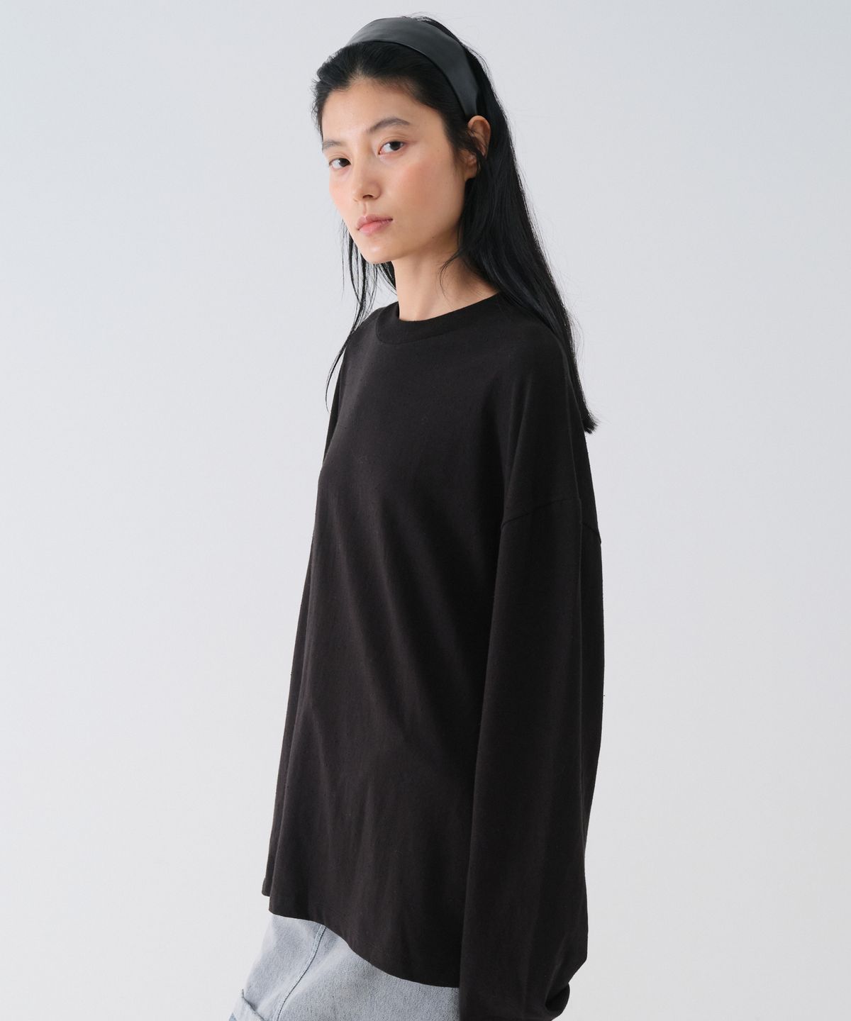 센토르(CENTAUR.KR) NEP OVERSIZE LONG SLEEVE_BLACK