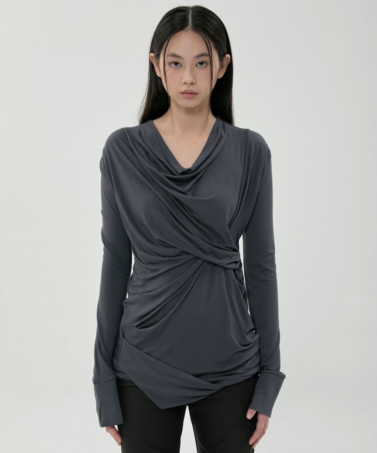 플레어업(FLAREUP) Miya Long Sleeve (FL-195_Charcoal)