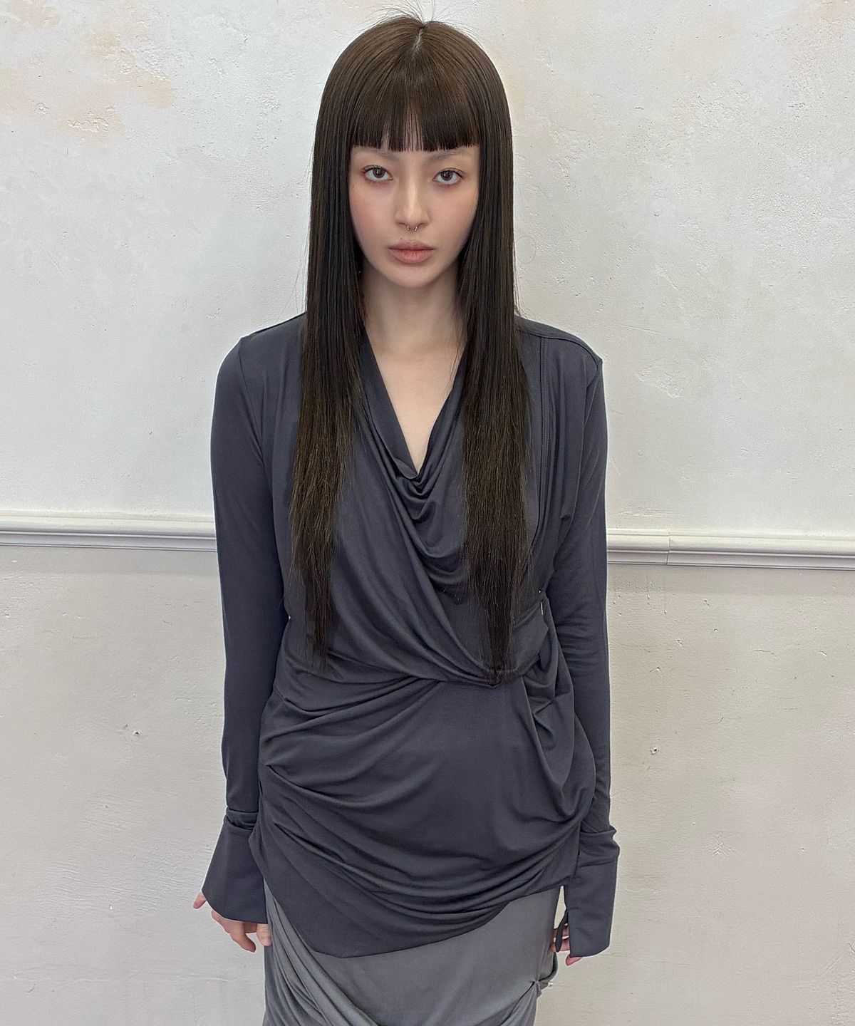 플레어업(FLAREUP) Miya Long Sleeve (FL-195_Charcoal)