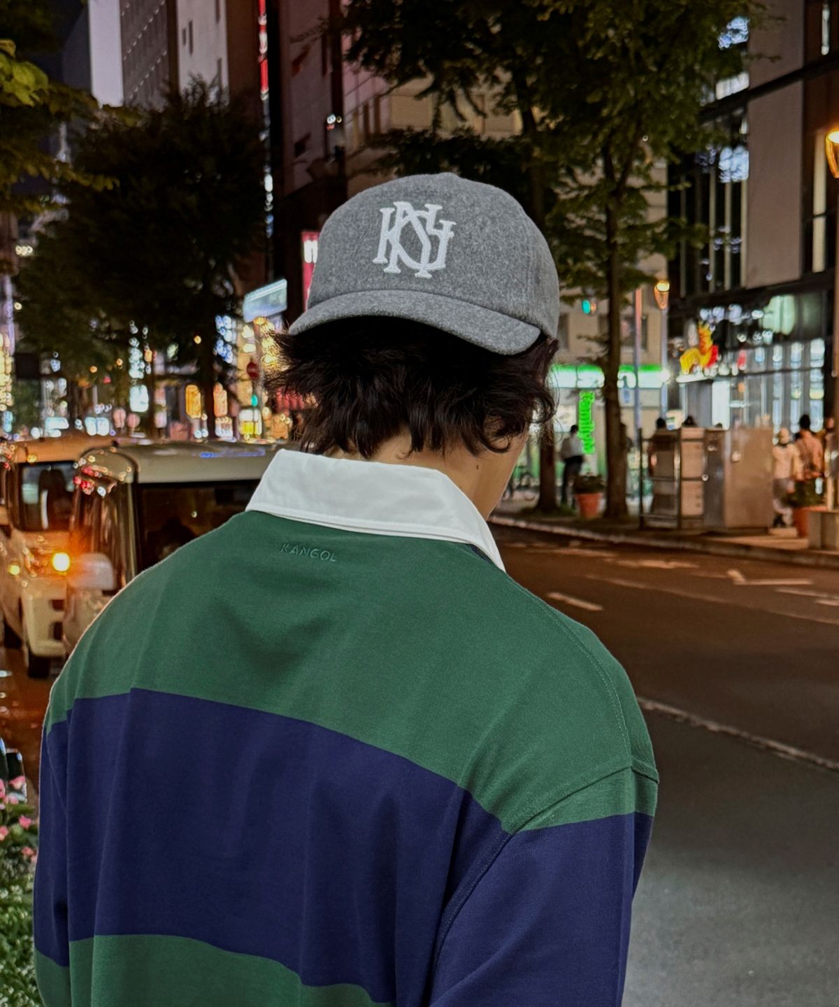 캉골(KANGOL) 펠트 로고 베이스볼 캡 5514 플란넬