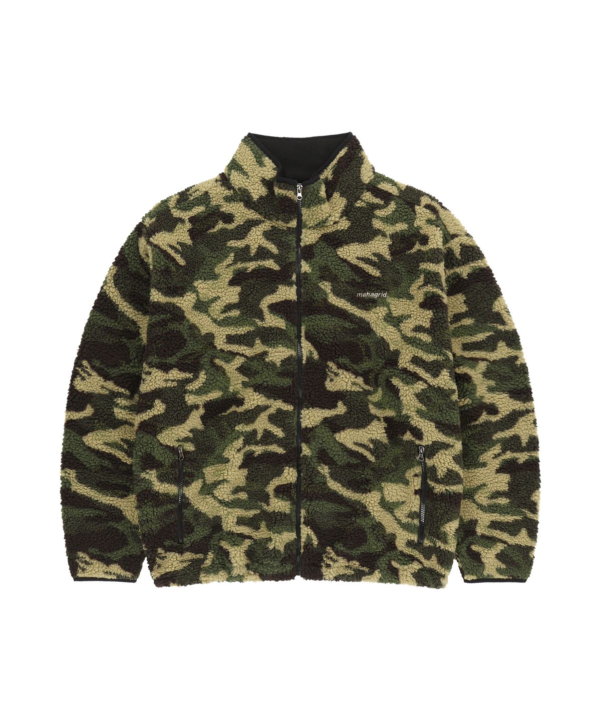 마하그리드(MAHAGRID) CAMO FLEECE JACKET[GREEN]