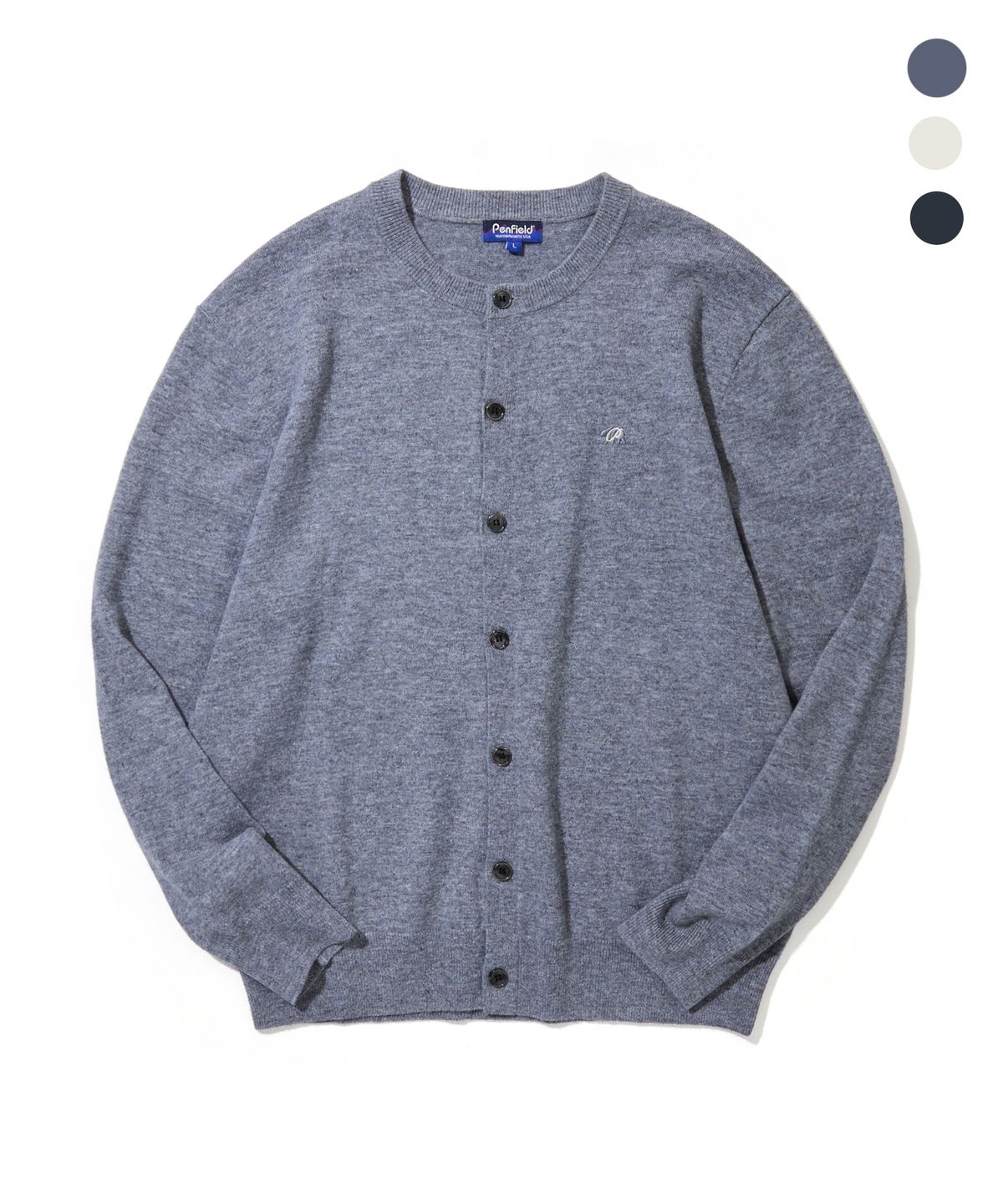 펜필드(PENFIELD) [PF]울100 에센셜 라운드넥 니트 가디건_FS3NJ01U