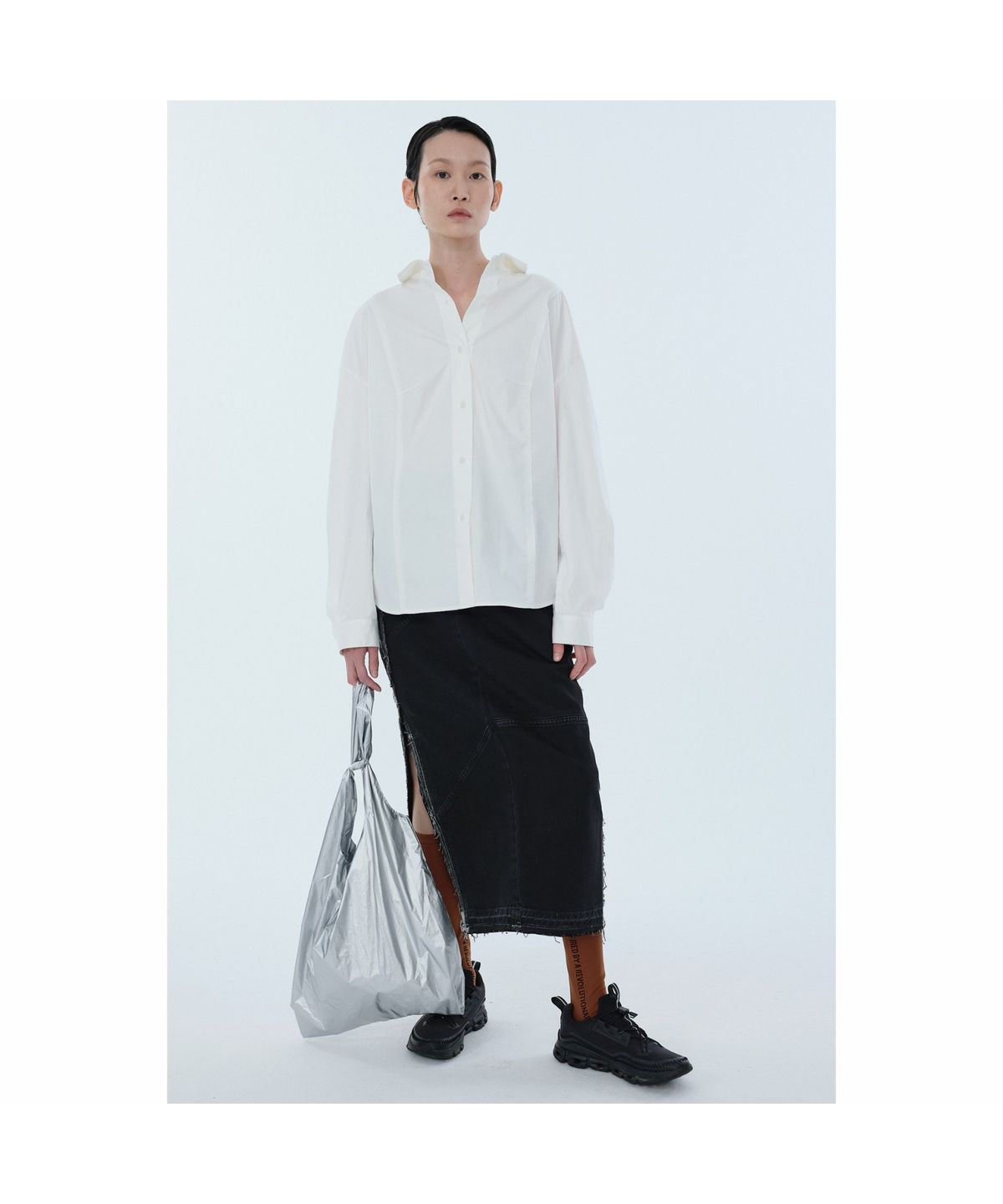 래코드(RECODE) Sliver Shopper Bag(M) RYBAA24831SVX