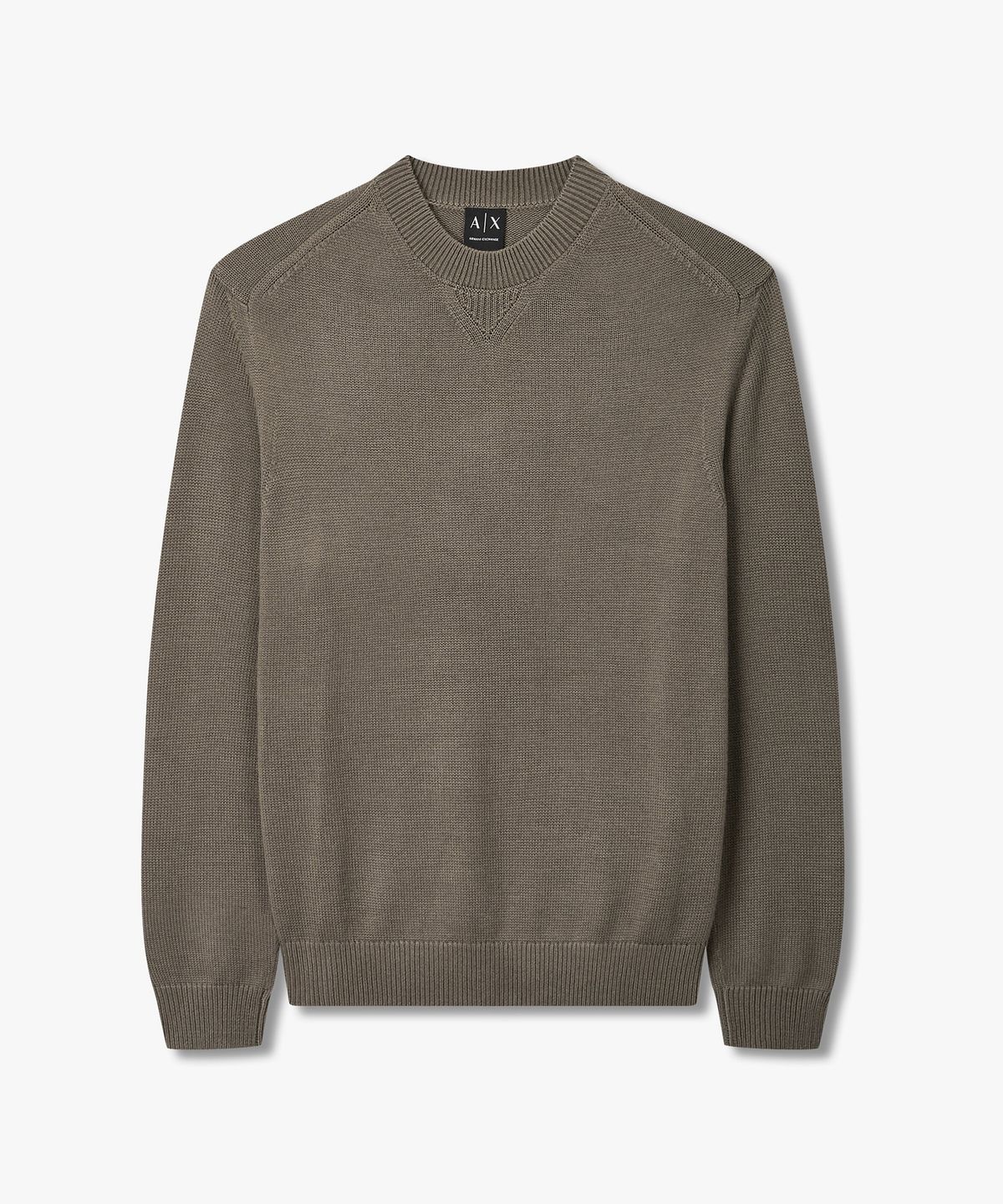 아르마니 익스체인지(ARMANI EXCHANGE) 남성 울 블렌드 크루넥 니트 풀오버 _초코_A416332002