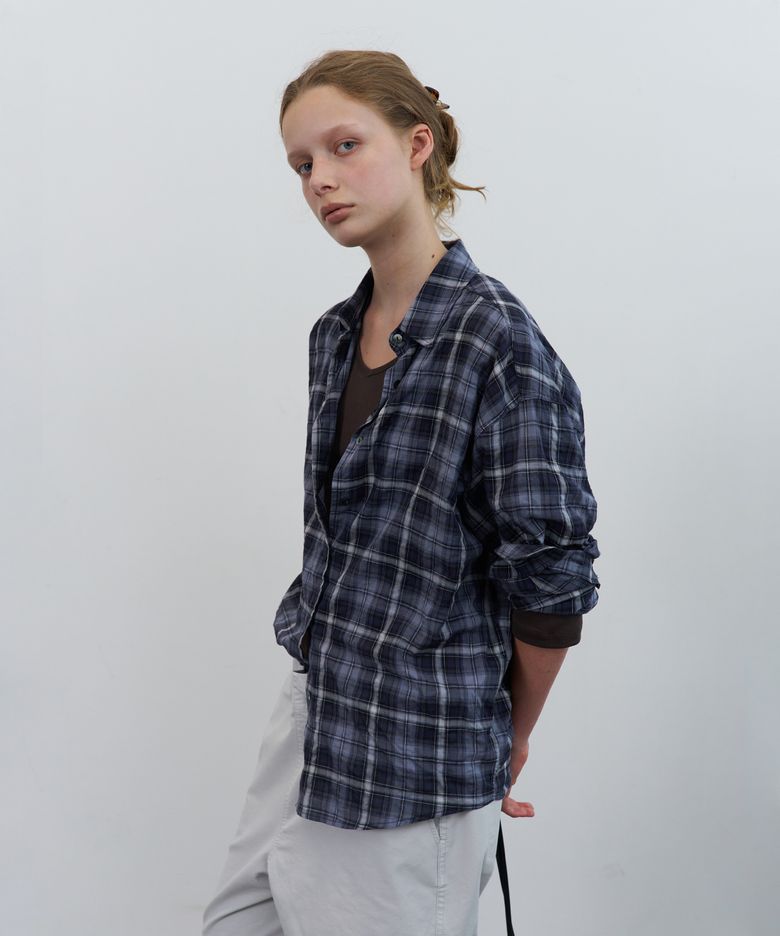 Core check shirt - check navy