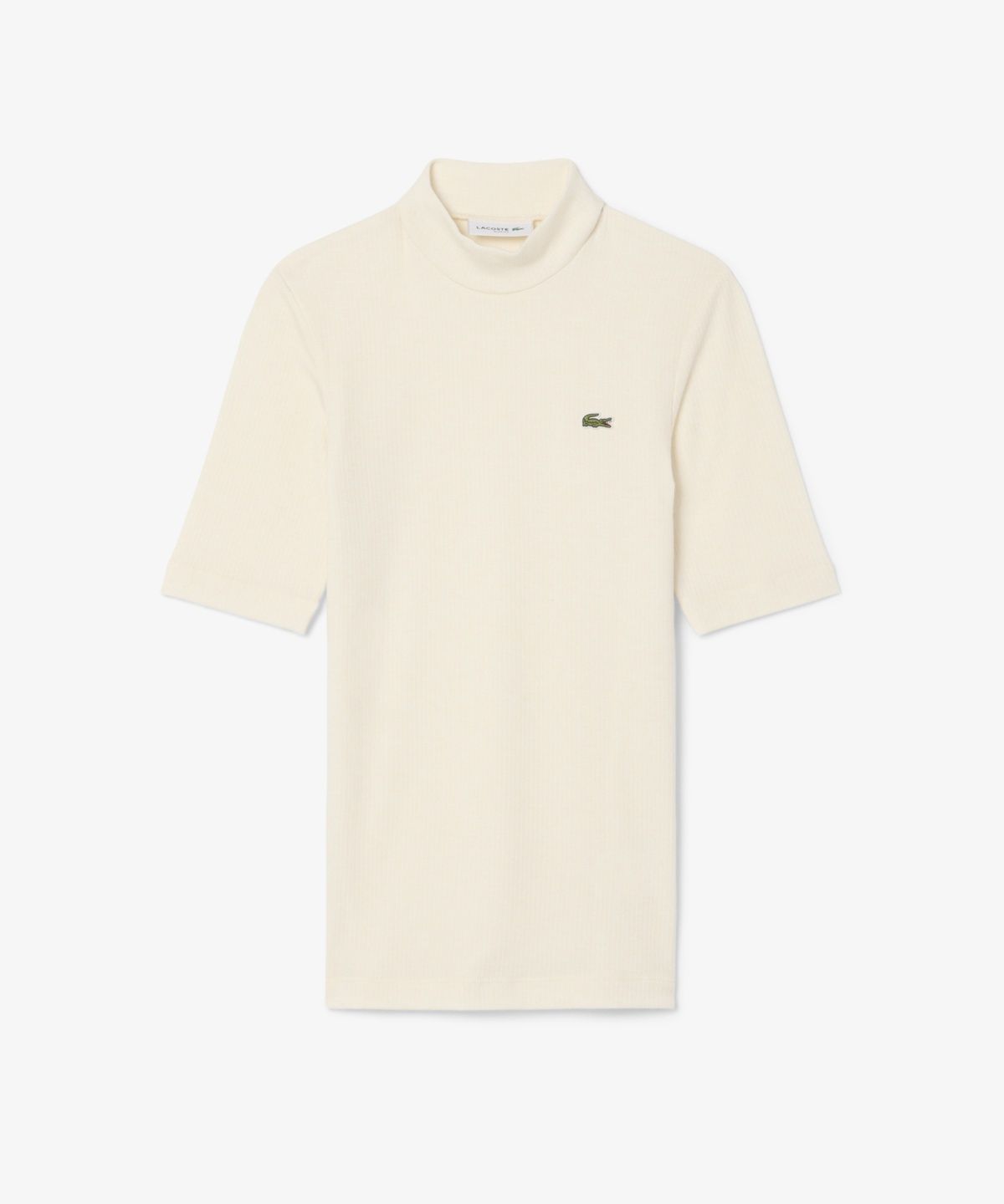 라코스테(LACOSTE) 여성 울혼방 반팔 모크넥 티셔츠 TF8338-56N XFJ
