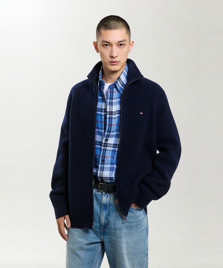 립 스트럭처 울 블렌드 집업 가디건 (T12G7KCD230MT2DW5)