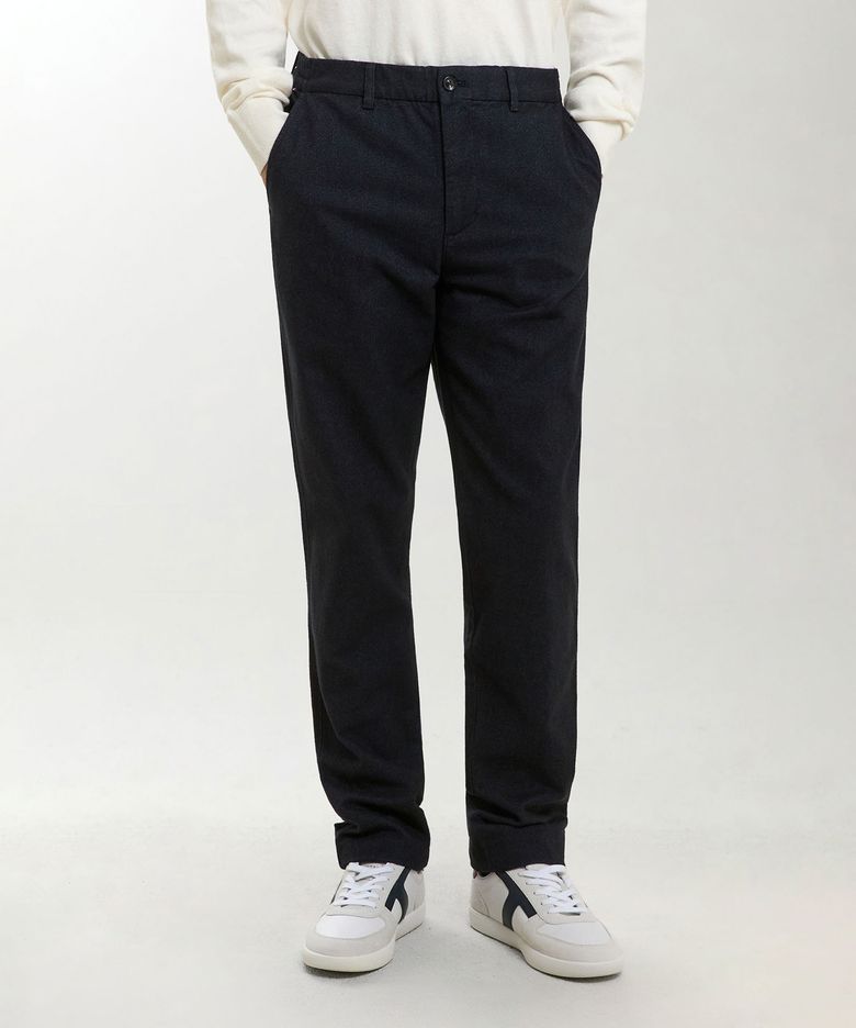[Slim straight fit] 덴톤 사이드 밴딩 브러쉬드 팬츠 (T12G9WPC010MT2DW5)
