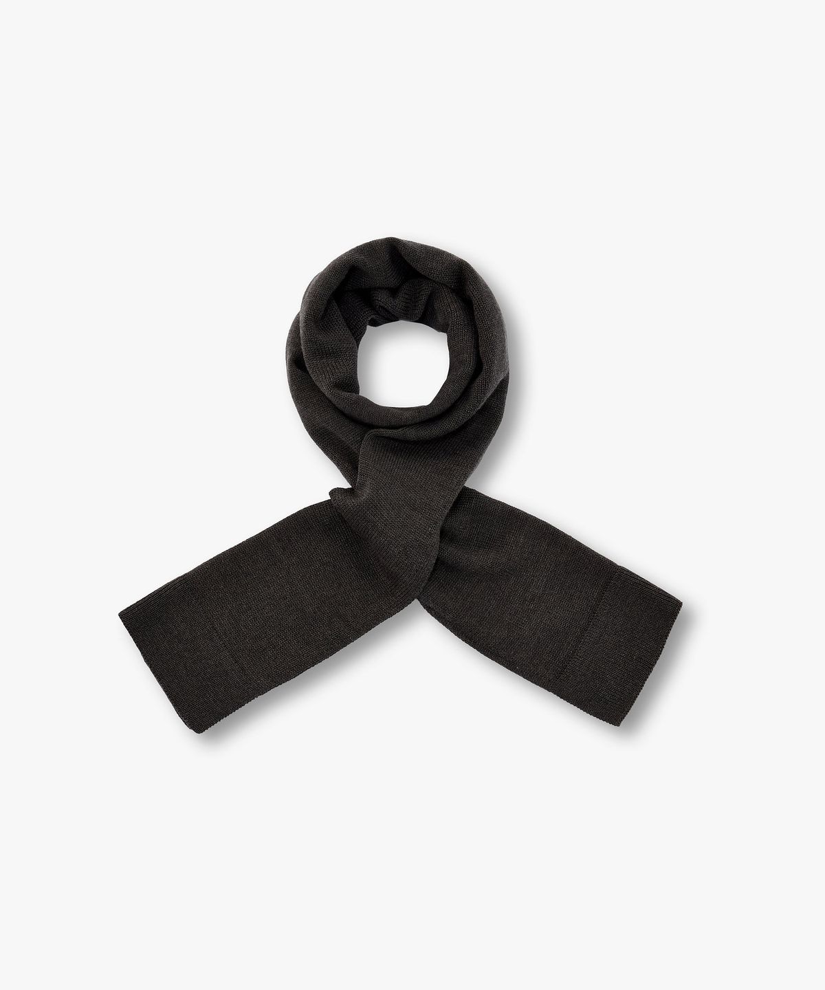 아르마니 익스체인지(ARMANI EXCHANGE) 남성 로고 라벨 니트 스카프 _멜란지 그레이_A416376001
