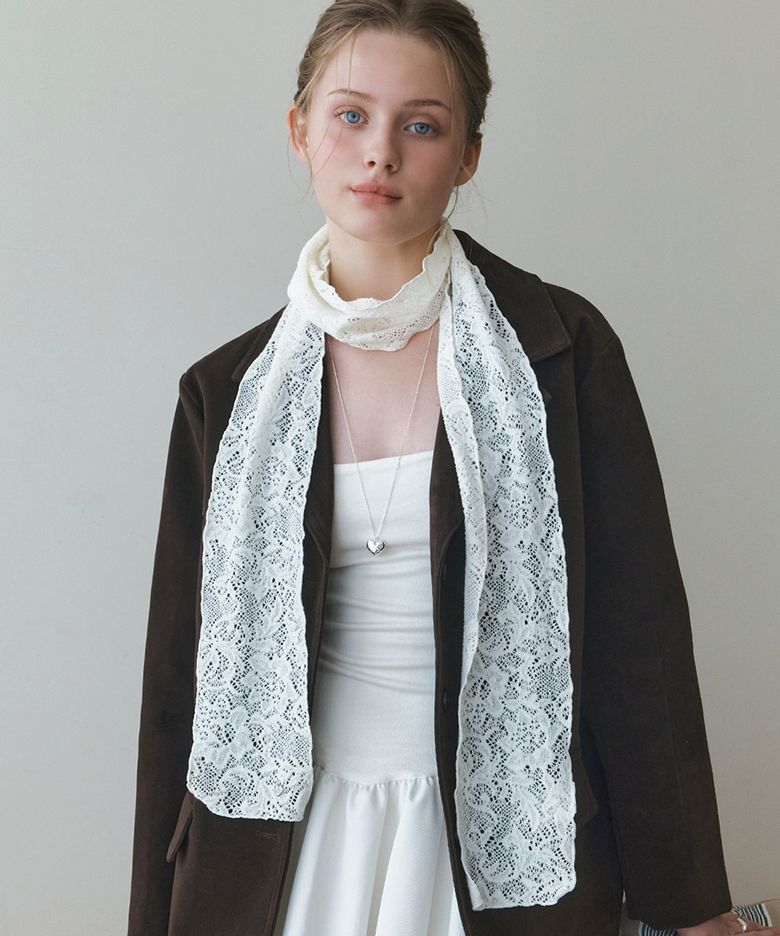 petal lace scarf