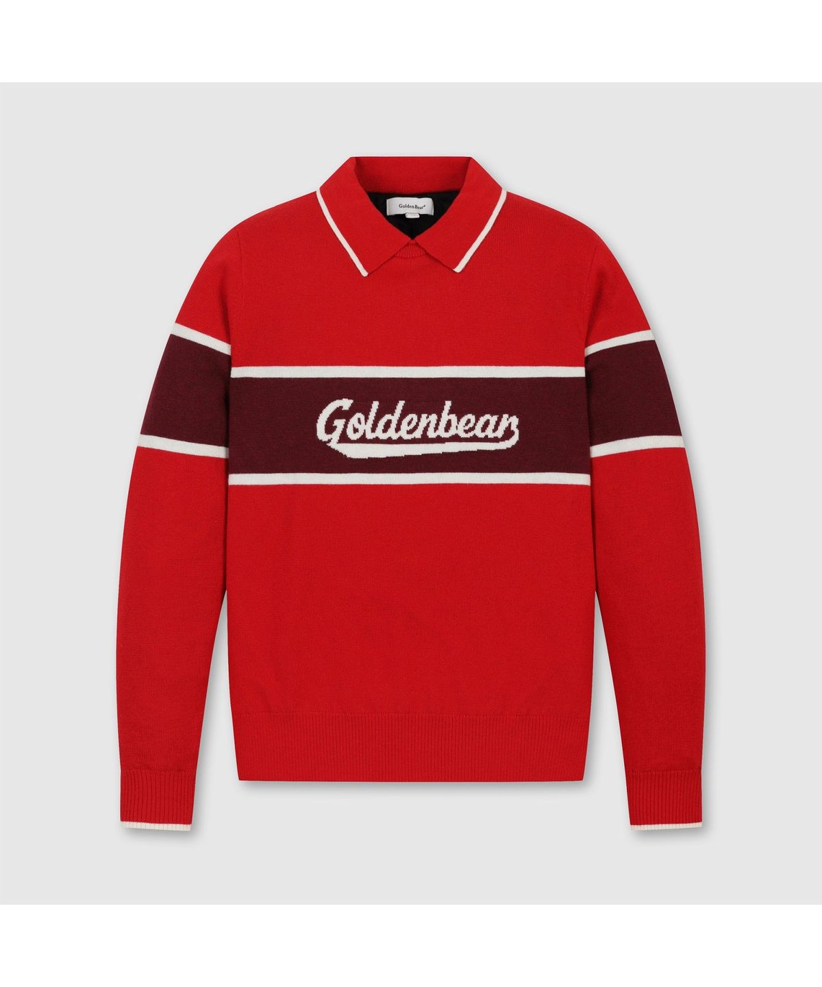 골든베어(GOLDEN BEAR) (여성) Border Stripe Collar Sweater G5WAW26201WIX
