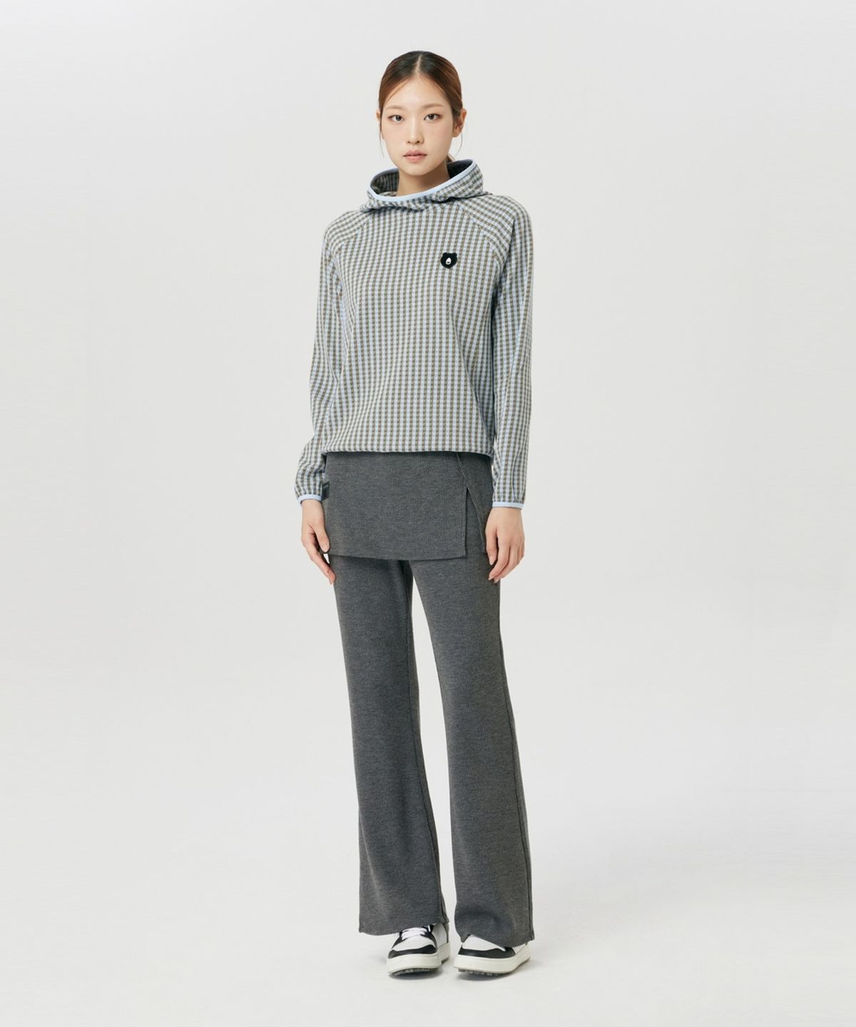 골든베어(GOLDEN BEAR) (여성) Wrapped Skirt Jersey Pants (SET UP) G5PAW26204DGX