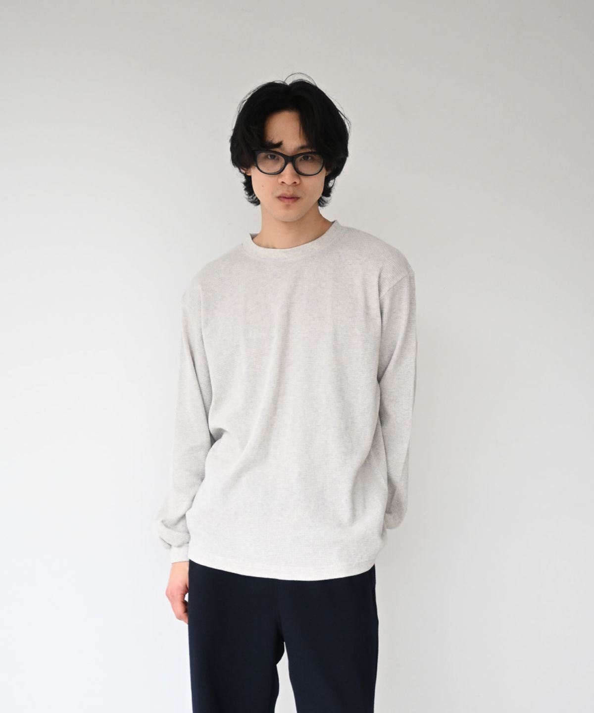 하프시코드(HARPSICHORD) Waffle Long Sleeve Oatmeal