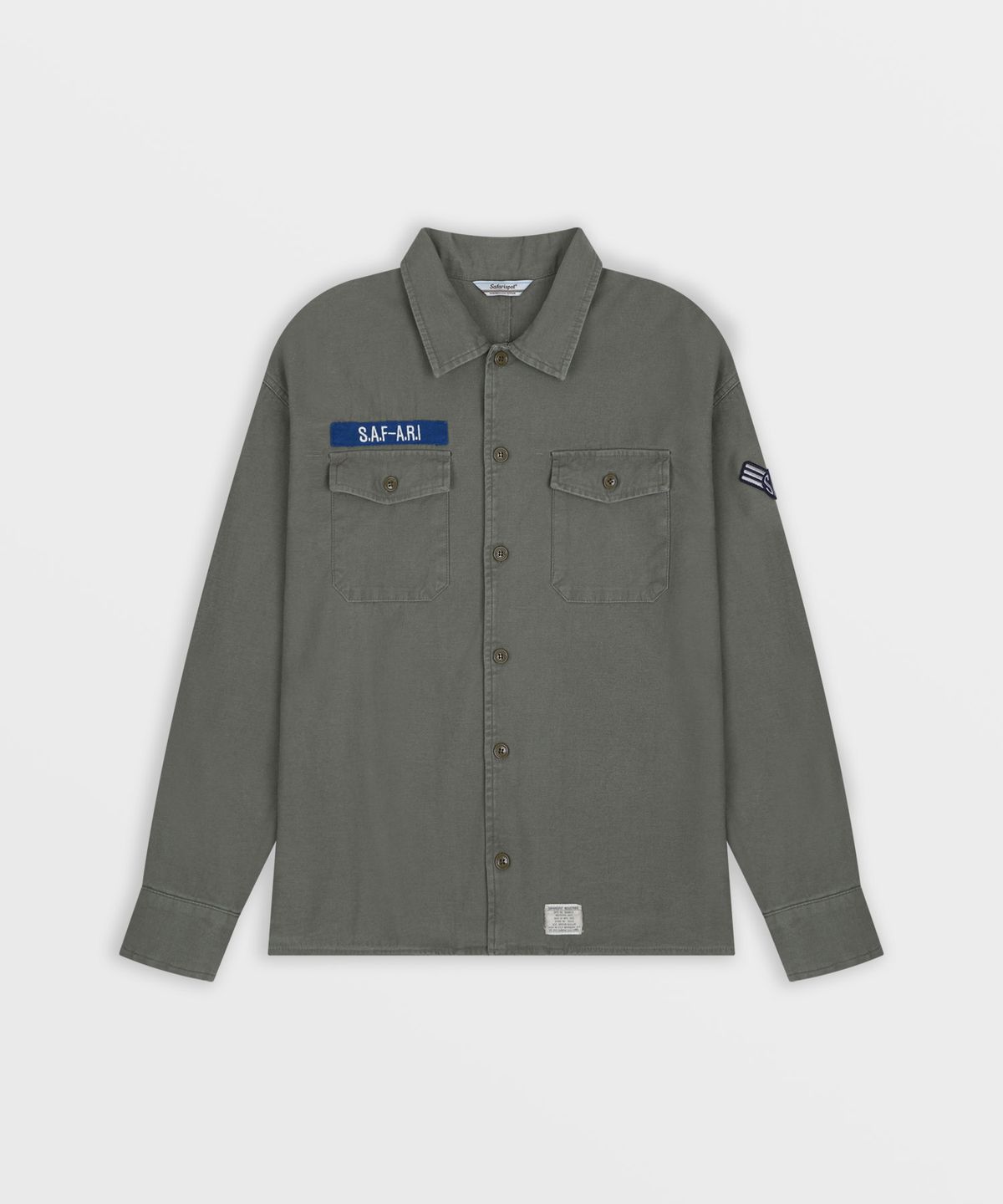 사파리스팟(SAFARISPOT) 아미 밀리터리 래치 셔츠 (카키)