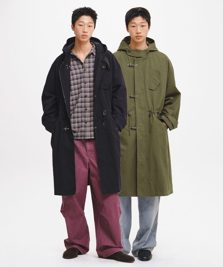 MAN 메탈 후크 밀리터리 코트 [2COL] / GF3MCT001