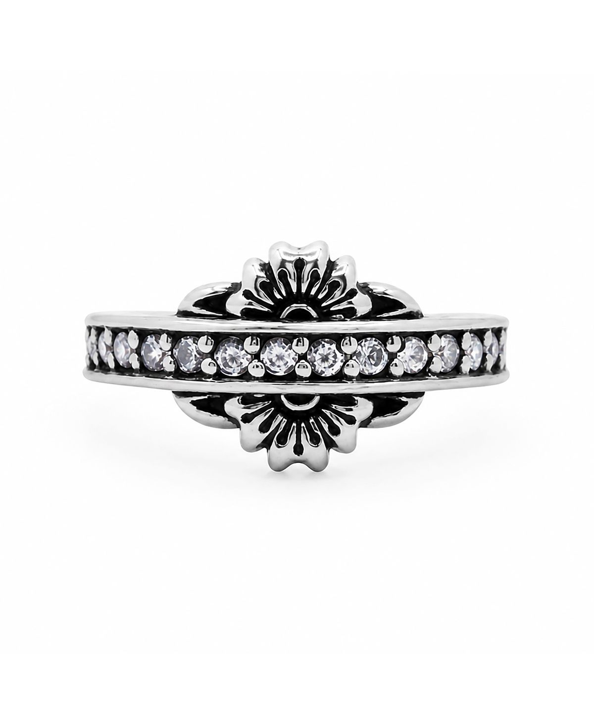 어나니머스아티즌(ANONYMOUS ARTISAN) Half Flower Ring - White