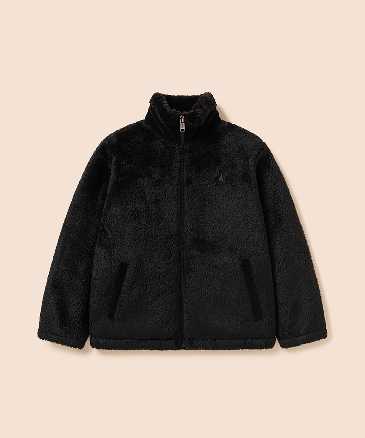 빈폴 키즈(BEANPOLE KIDS) 엘보 포인트 하이넥 집업 퍼 점퍼  블랙 (BI6939U015)