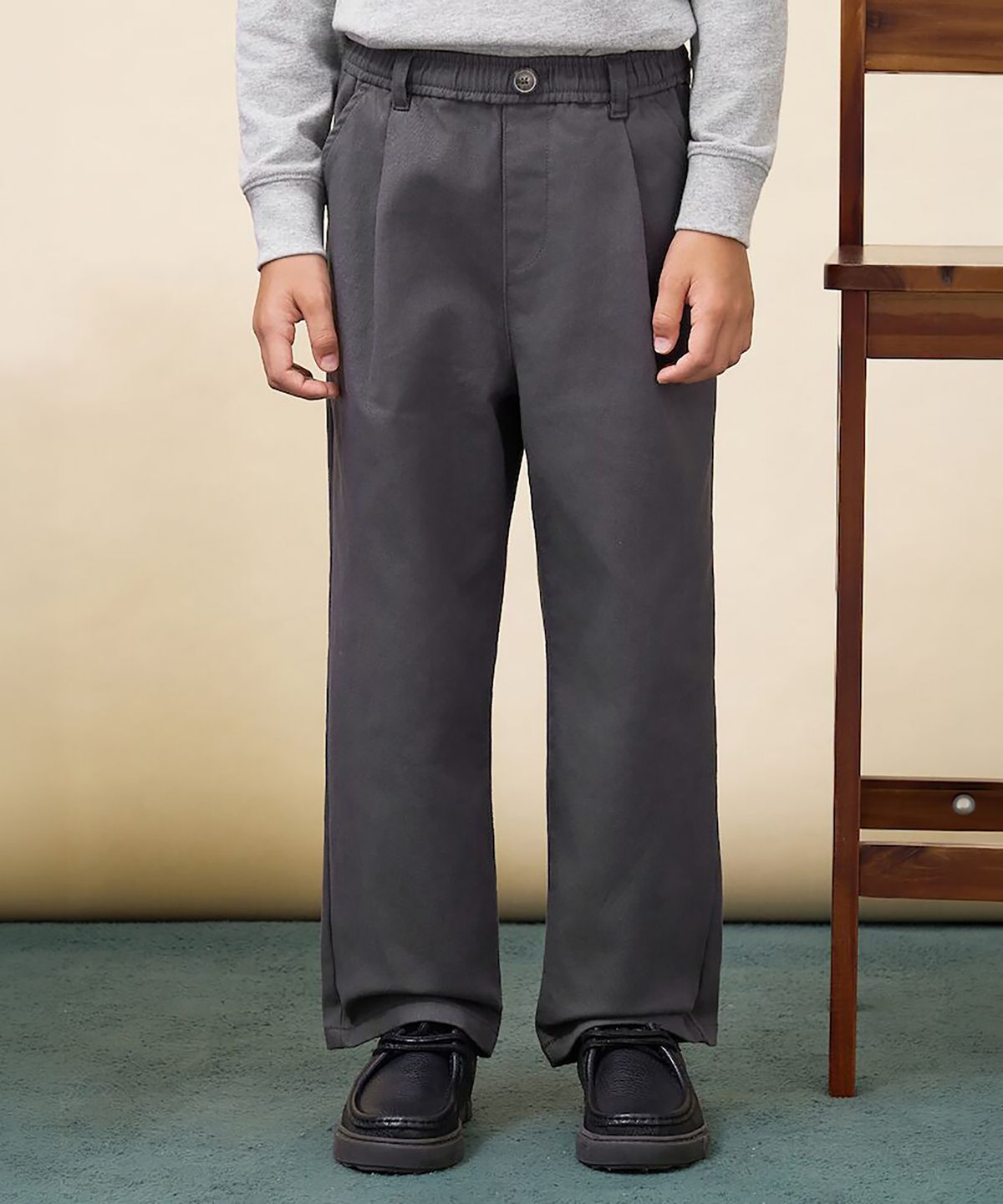빈폴 키즈(BEANPOLE KIDS) [Essential] 약기모 치노 팬츠  애쉬 (BI6921UE14)