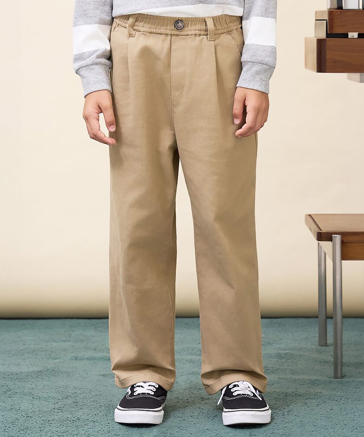 빈폴 키즈(BEANPOLE KIDS) [Essential] 약기모 치노 팬츠  베이지 (BI6921UE1A)
