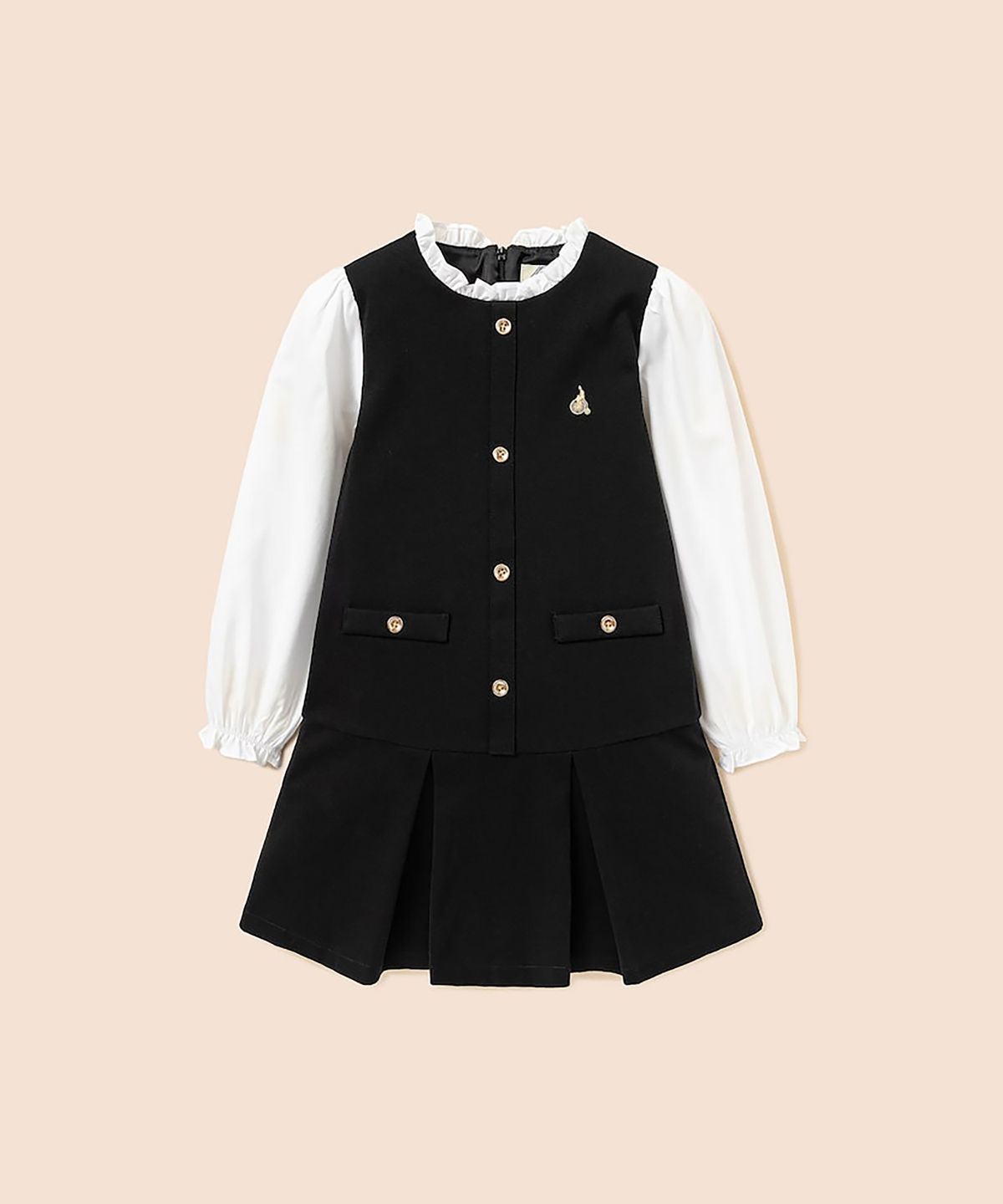 빈폴 키즈(BEANPOLE KIDS) 클래식 특양면 피나포어 원피스 - 블랙 (BI6971G065)