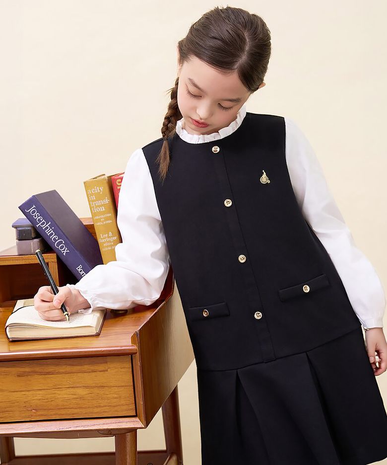 클래식 특양면 피나포어 원피스 - 블랙 (BI6971G065) (BI6971G065)