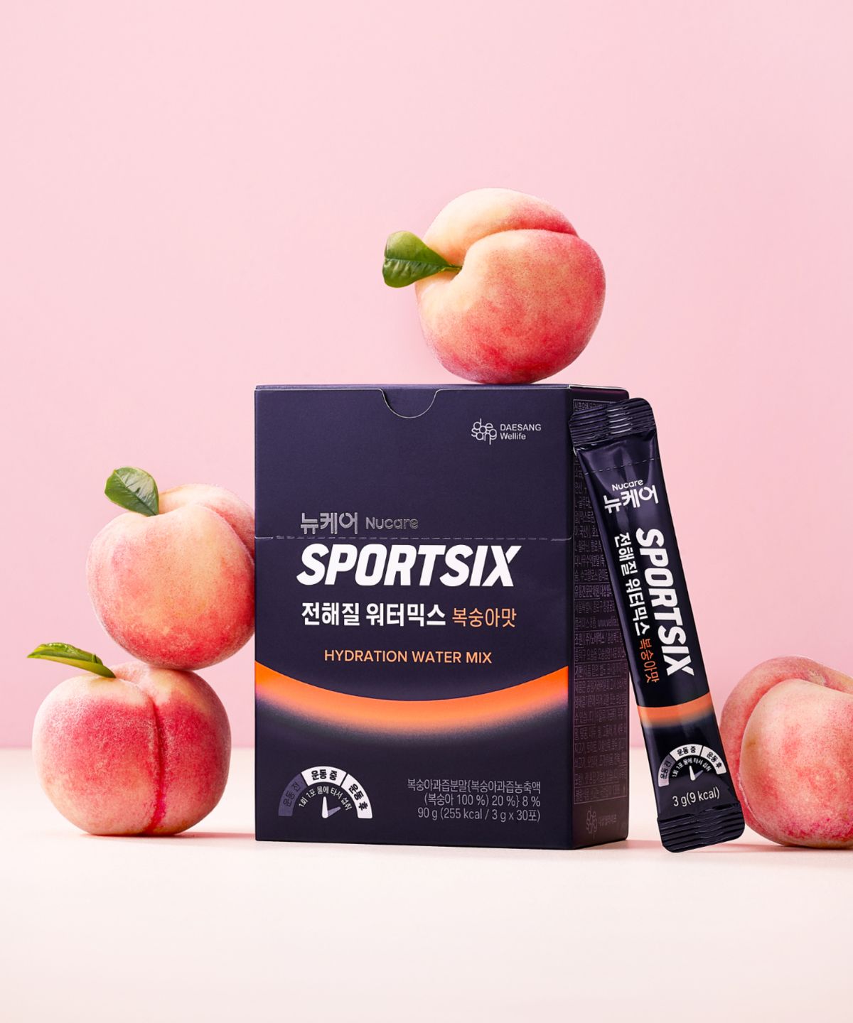 스포식스(SPORTSIX) 전해질 워터믹스 복숭아맛 1박스 (30포)