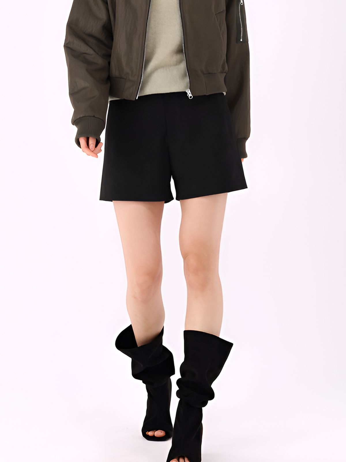 아쿠드(ACUD) Suede Shorts _Black