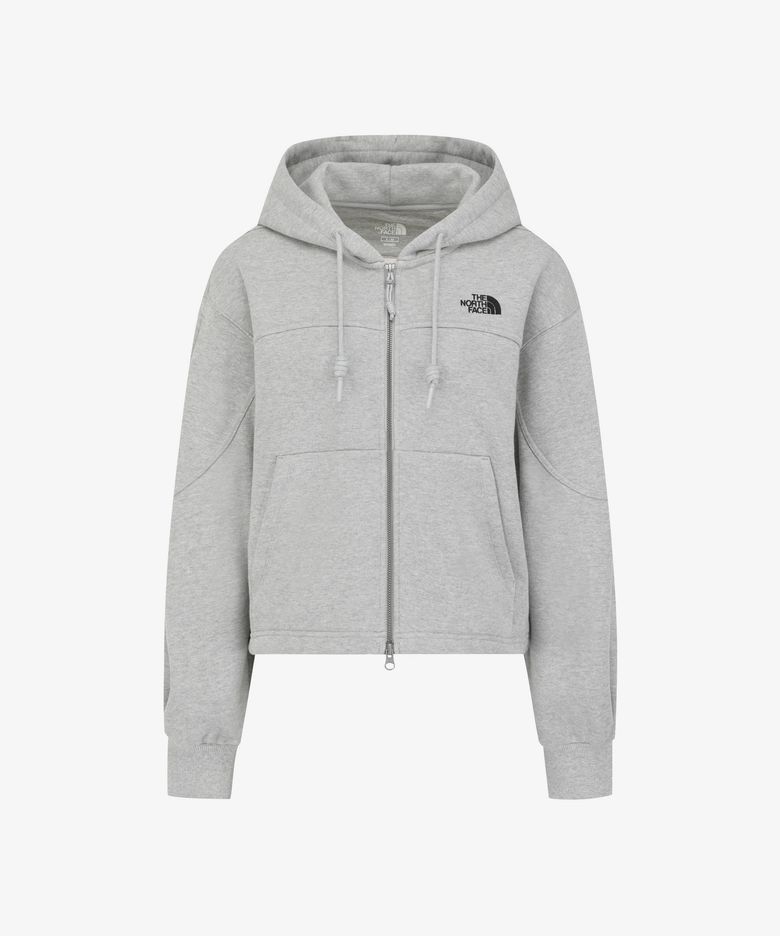 NJ5JS81J 여성 엣지라인 후드 집업 MELANGE GREY
