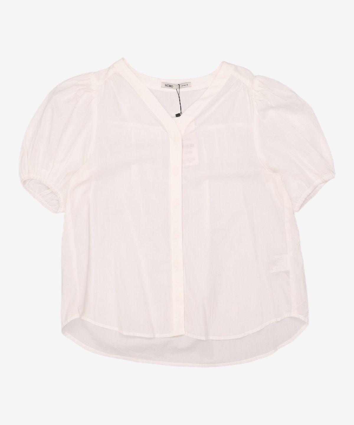 미쏘(MIXXO) 브이넥 벌룬소매 블라우스 MIWBWB742B S