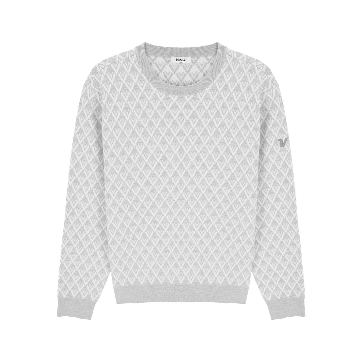 볼빅 골프웨어(VOLVIK GOLFWEAR) 남성 남성 V패턴 JQD 라운드 풀오버 VMKTQ902_MG