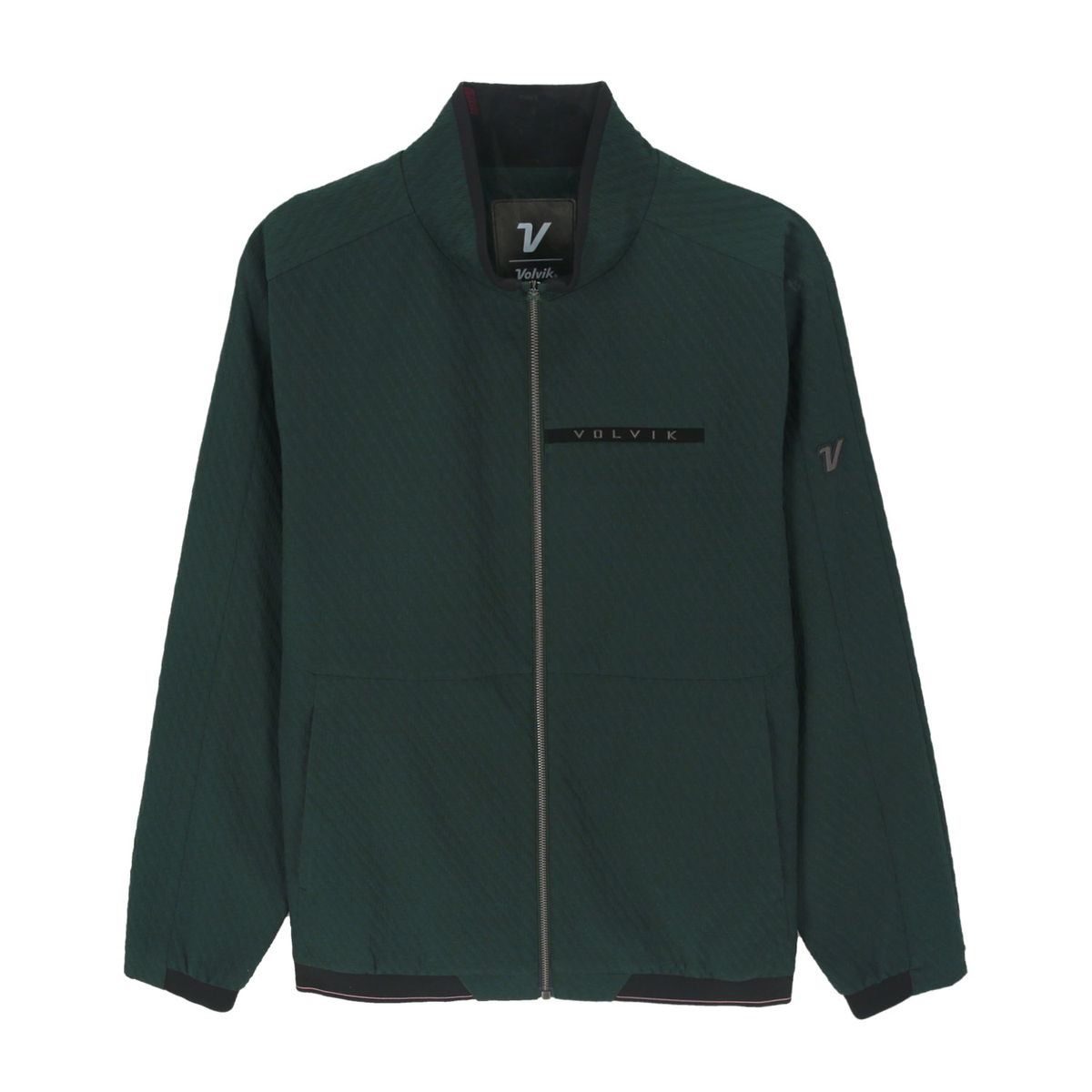 볼빅 골프웨어(VOLVIK GOLFWEAR) 남성 남성 엠보 조직감 바람막이 점퍼 VMWBQ901_DE