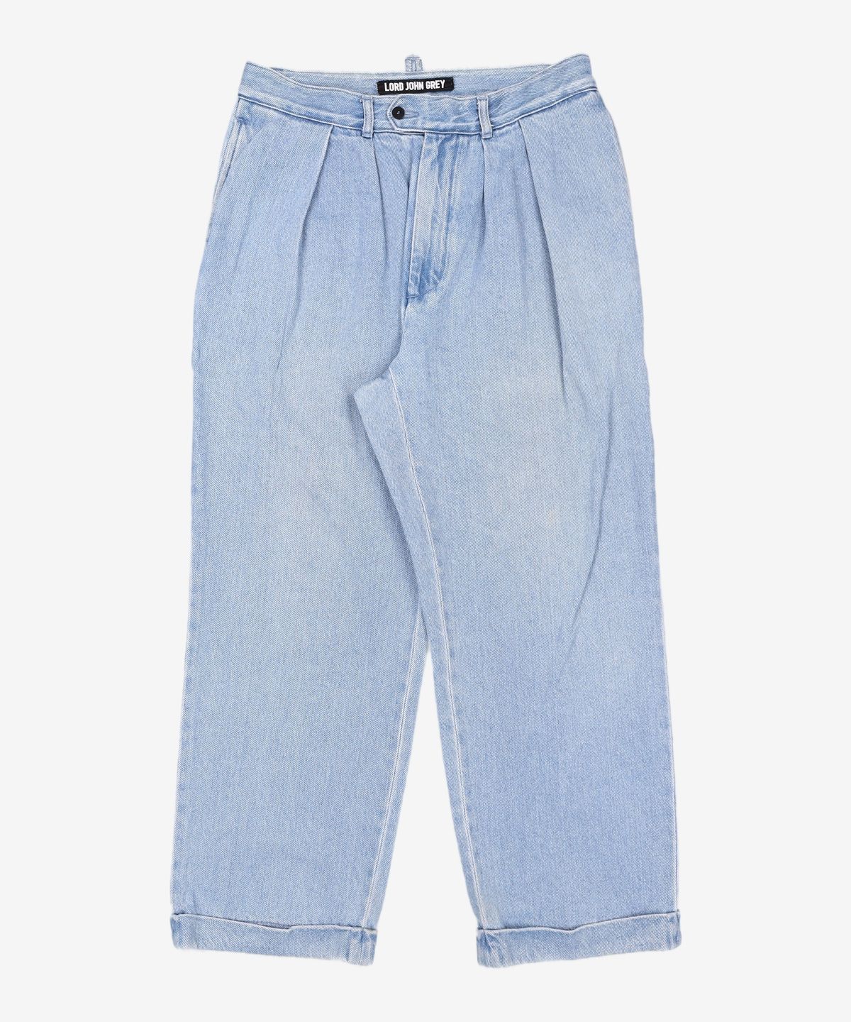 로드 존 그레이(LORD JOHN GREY) two tuck denim trouser blue washed XL