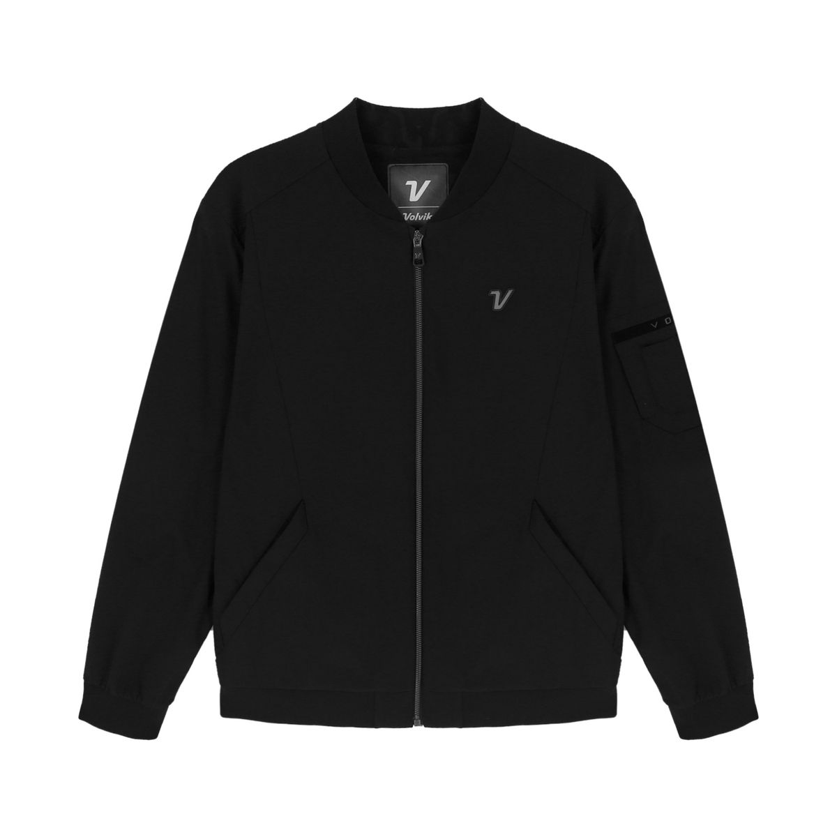 볼빅 골프웨어(VOLVIK GOLFWEAR) 남성 [STD] 남성 부르종 홑겹 점퍼 VMWBQ991_BK