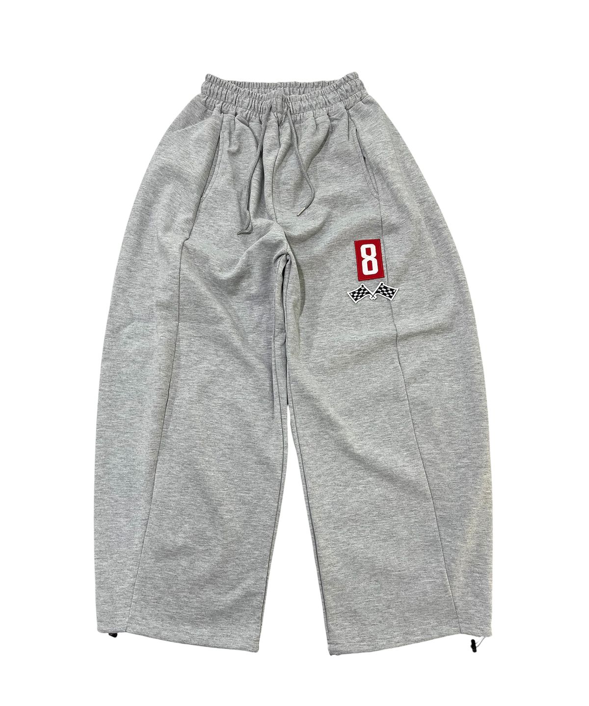 스케이터락(SK8ER ROCK) 8 Flag Curved Sweat Pants (Melange gray)