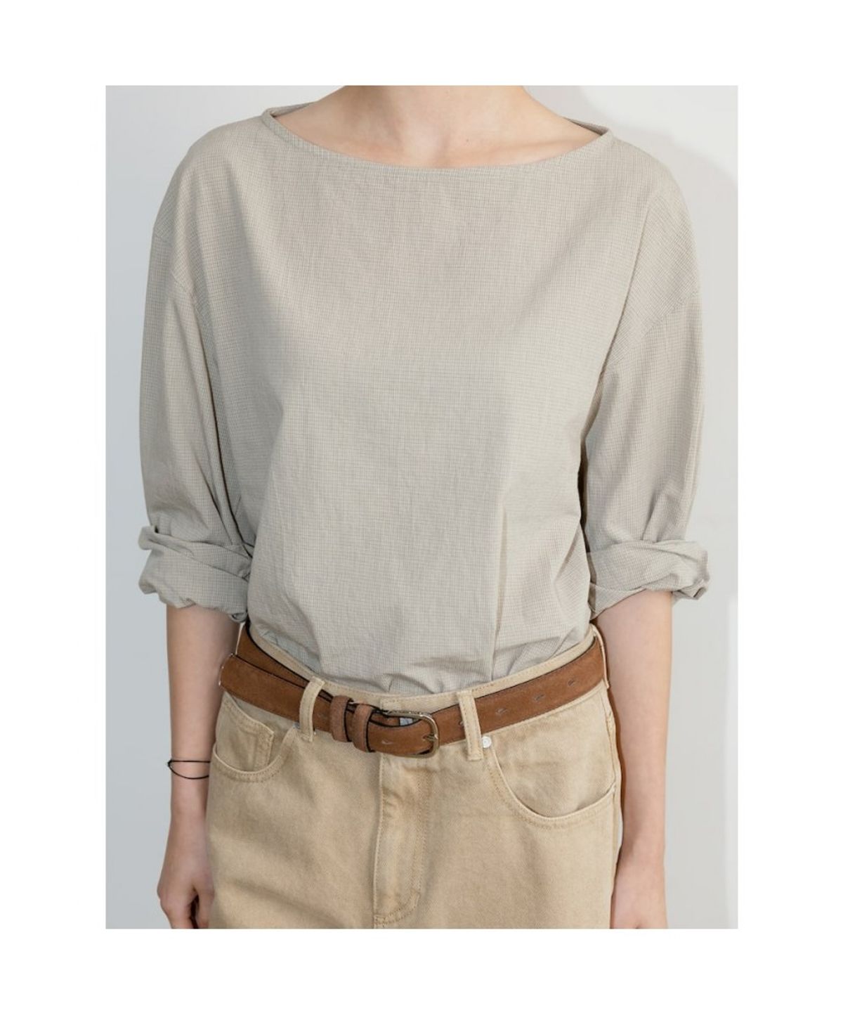 디애퍼처(THE APERTURE) Sidogras Wayne Top  Beige (TA6764A06A)