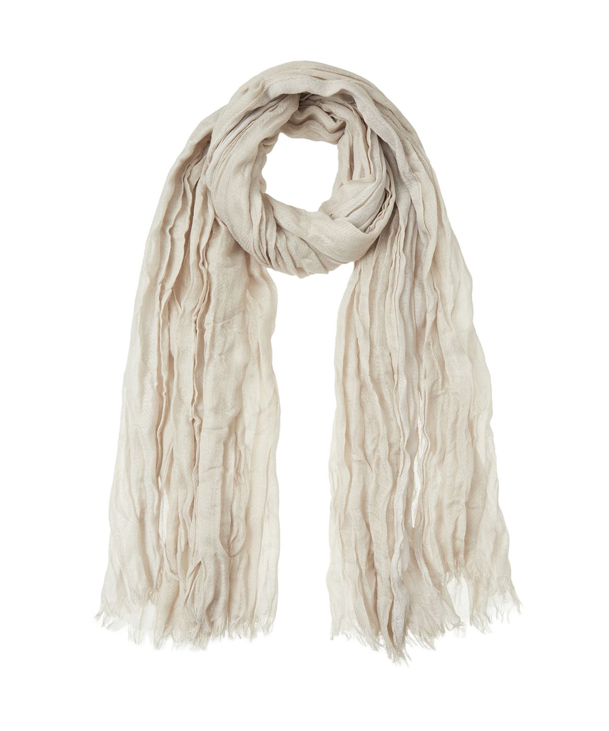 다이닛(DEINET) WRINKLE SCARF IN OATMEAL