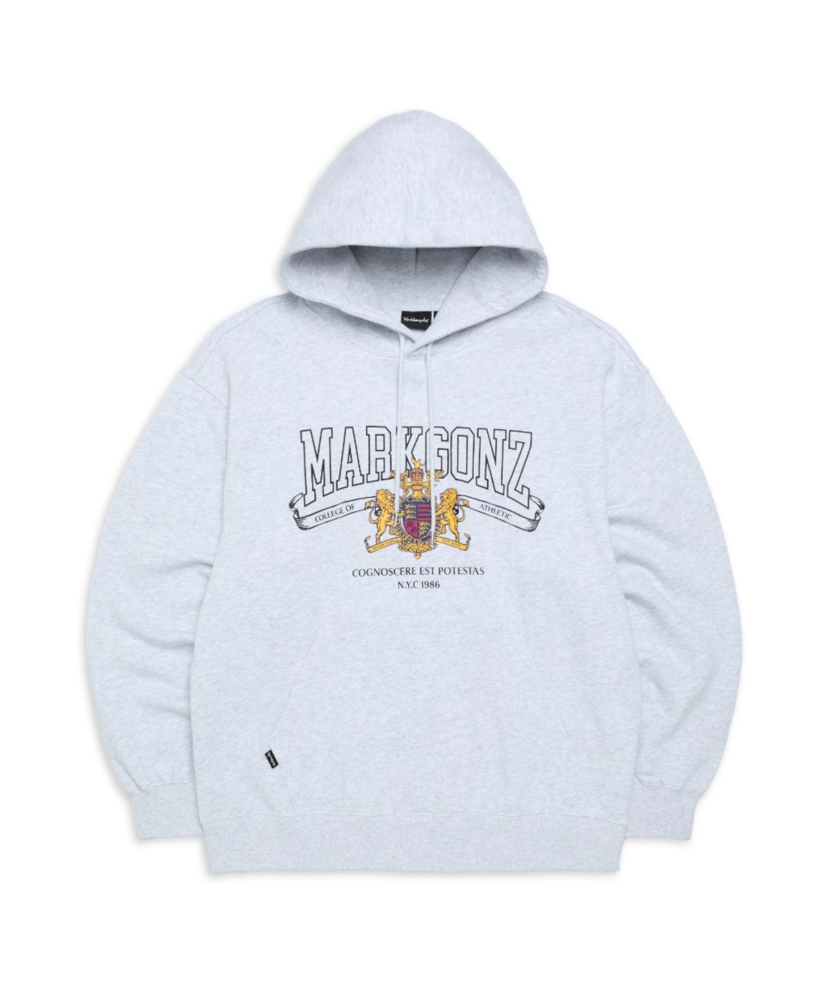 마크곤잘레스(MARK GONZALES) 크레스트 유니버시티 스웨트 후디 - L/GREY