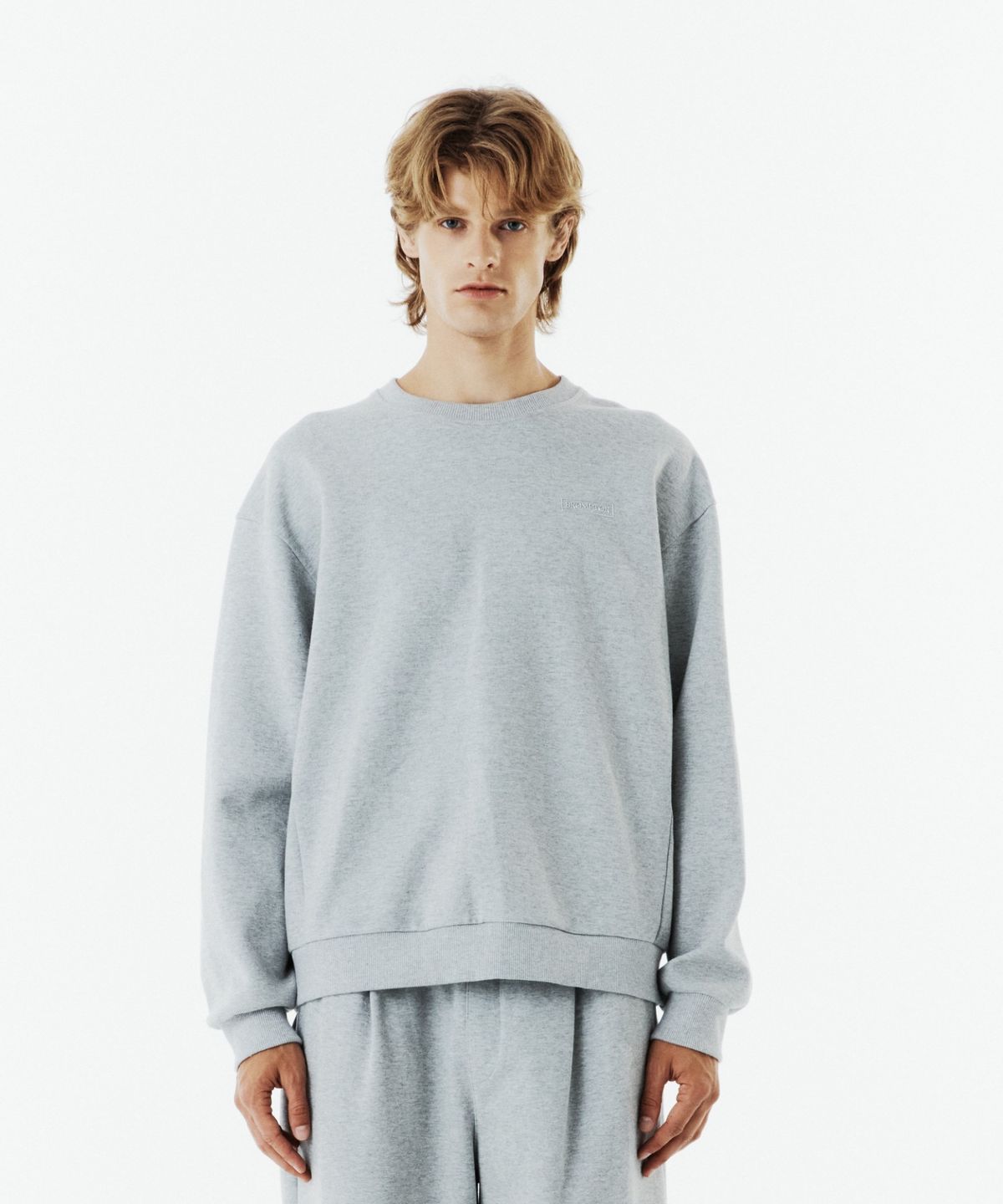 브롬톤 런던(BROMPTON LONDON) LOGO SWEATSHIRT - MGREY (P263USW163)