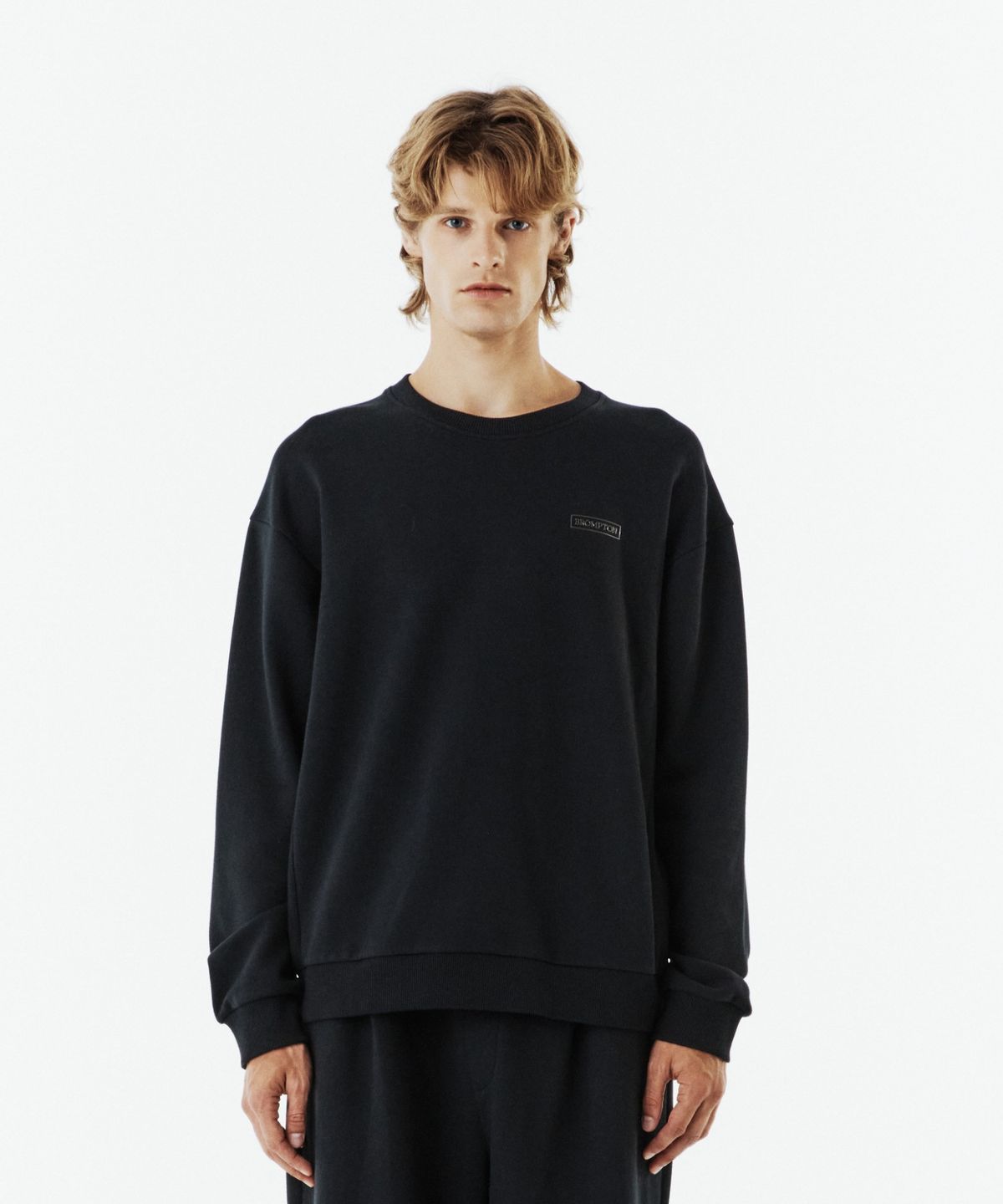 브롬톤 런던(BROMPTON LONDON) LOGO SWEATSHIRT - BLACK (P263USW163)