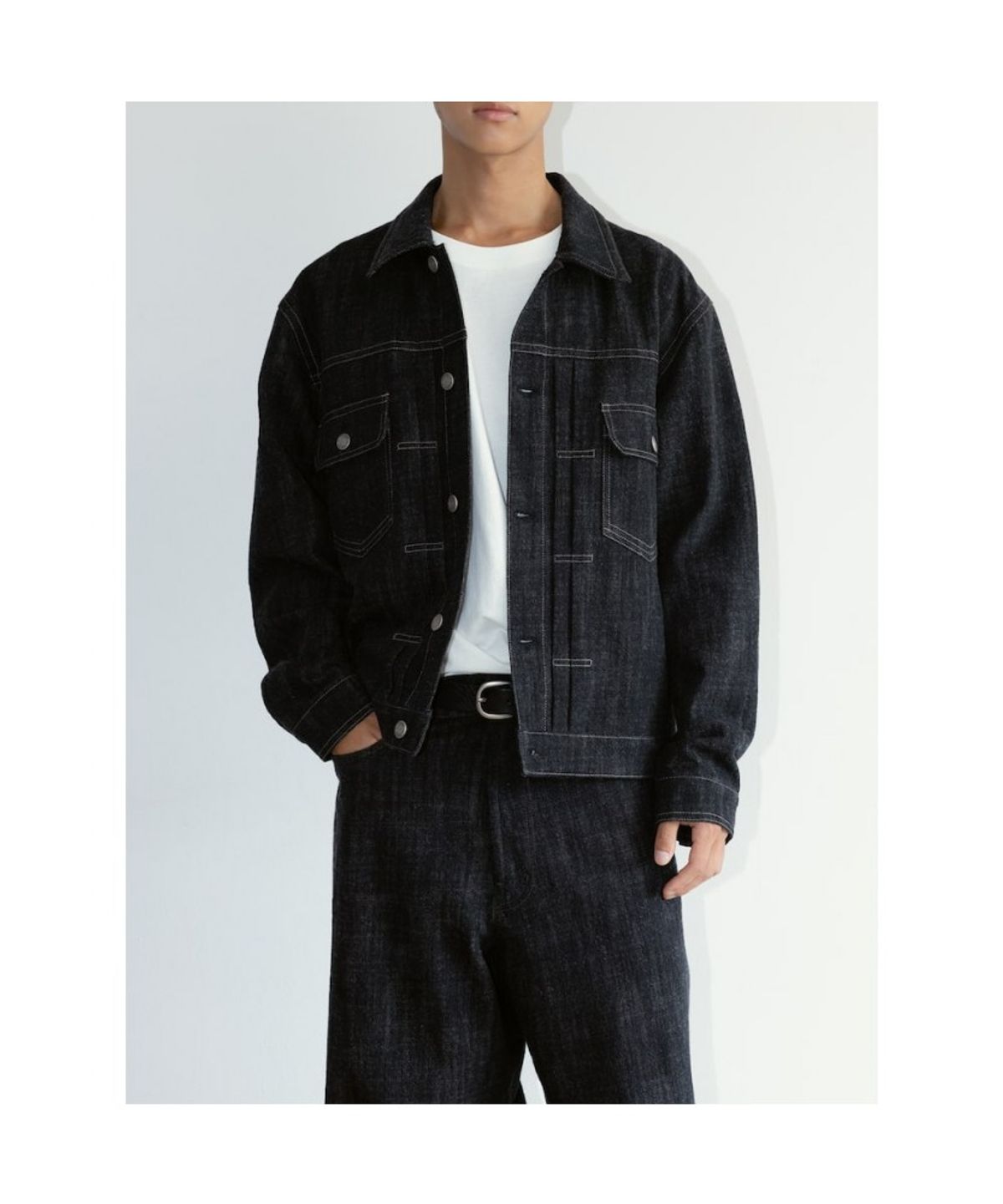 디애퍼처(THE APERTURE) [Unisex] Douglas Trucker Jacket  Black (TA6739U035)