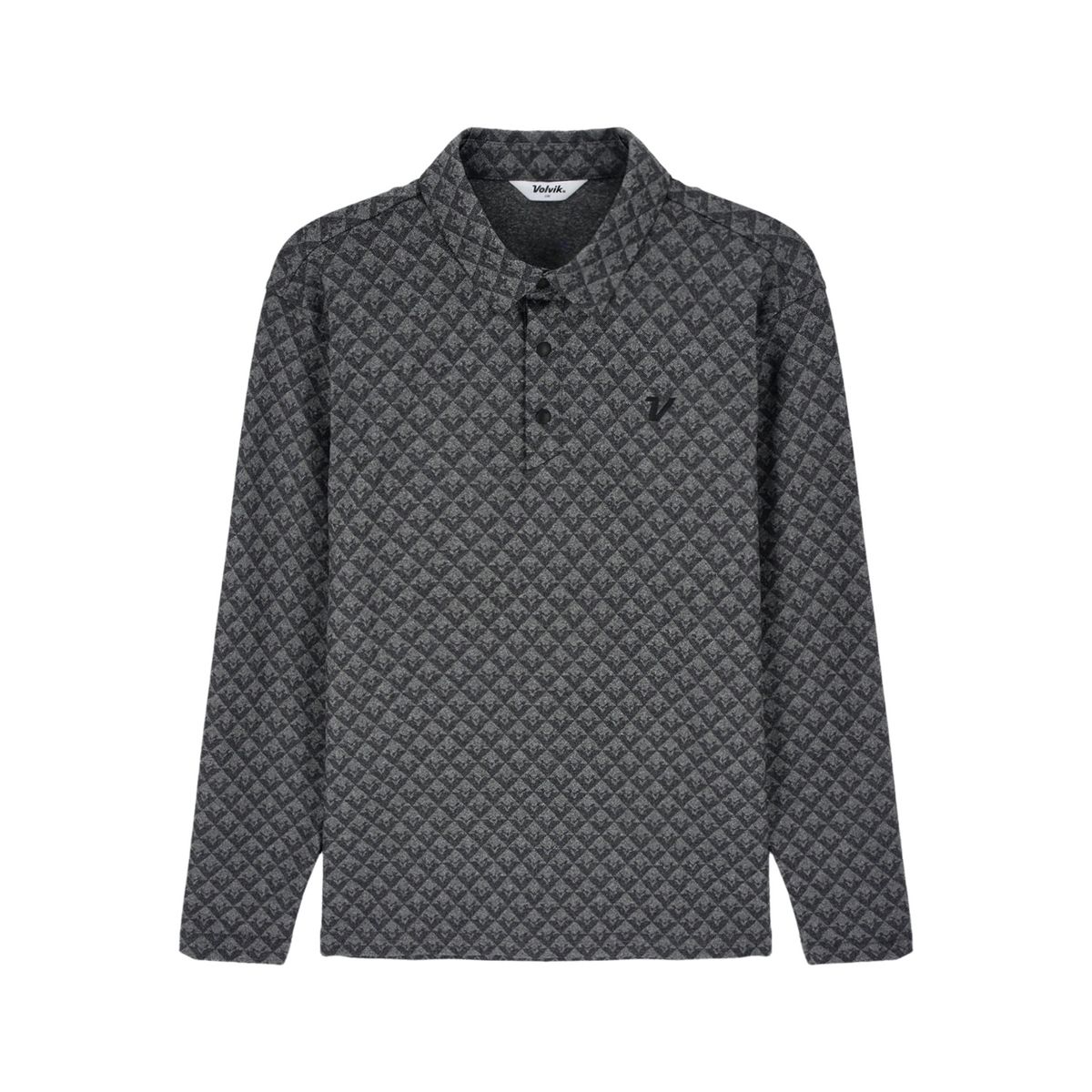 볼빅 골프웨어(VOLVIK GOLFWEAR) 남성 [STD] 남성 시즌패턴 제에리 긴팔 티셔츠 VMTSQ992_MG