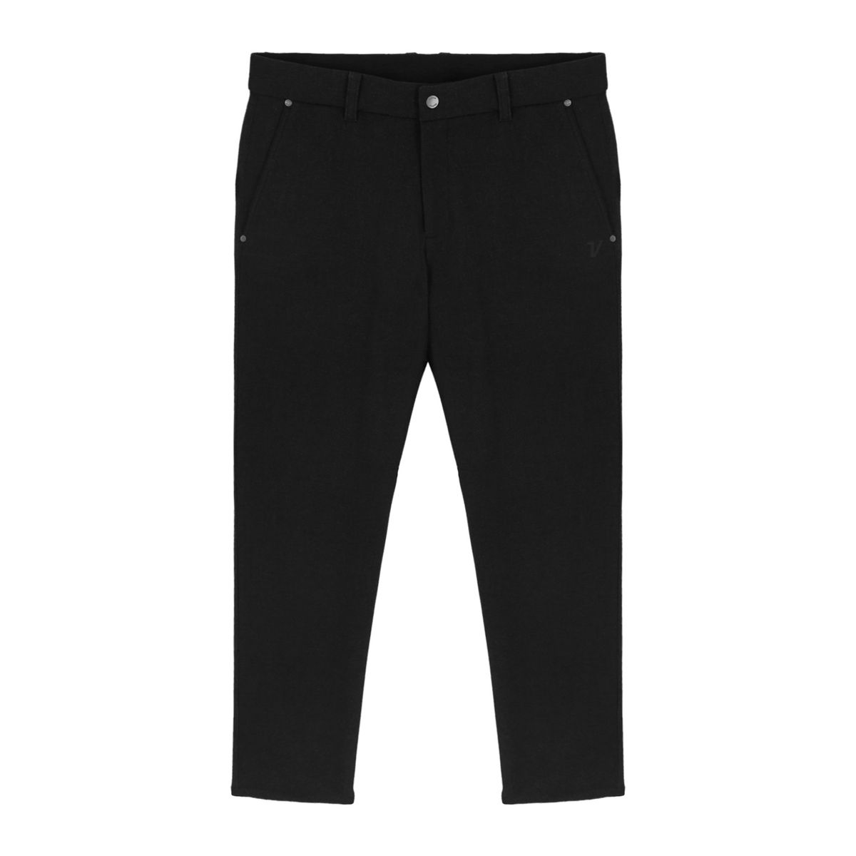 볼빅 골프웨어(VOLVIK GOLFWEAR) 남성 남성 데님라이크 레귤러 핏 팬츠 VMPTQ904_BK
