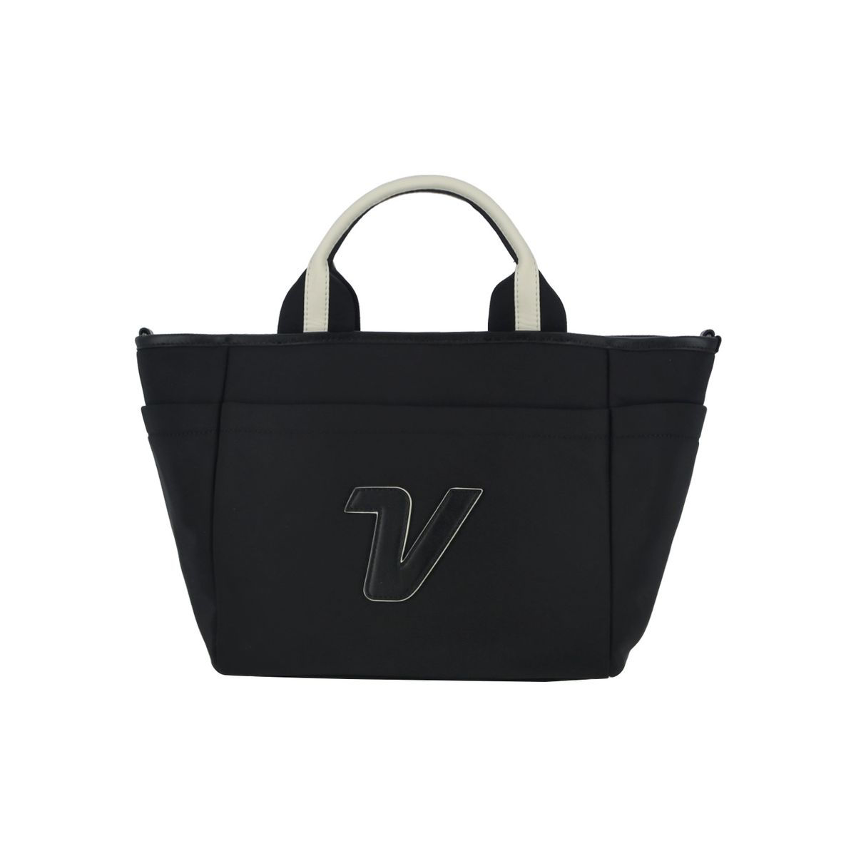 볼빅 골프웨어(VOLVIK GOLFWEAR) 여성 여성 핸들배색 미니 토트백 VLABQ801_BK