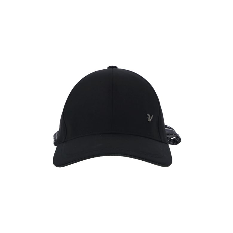 여성 여성 스카프 리본 포인트 캡 VLAPQ802_BK