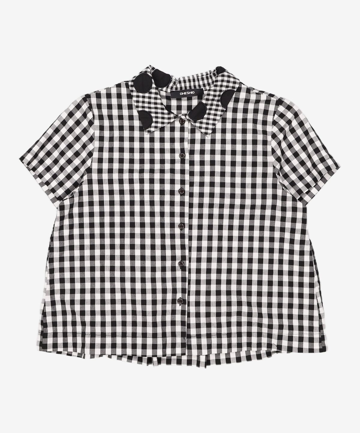 오헤시오(OHESHIO) DOT CHECK SHIRT, BLACK FREE
