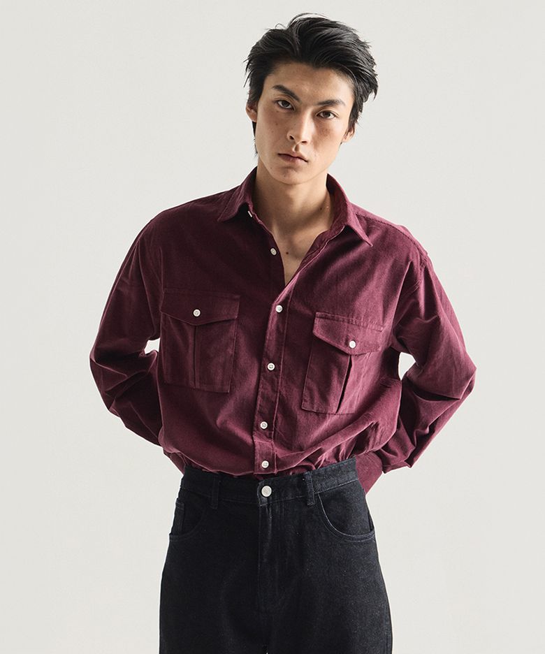 코듀로이 테일러드 셔츠