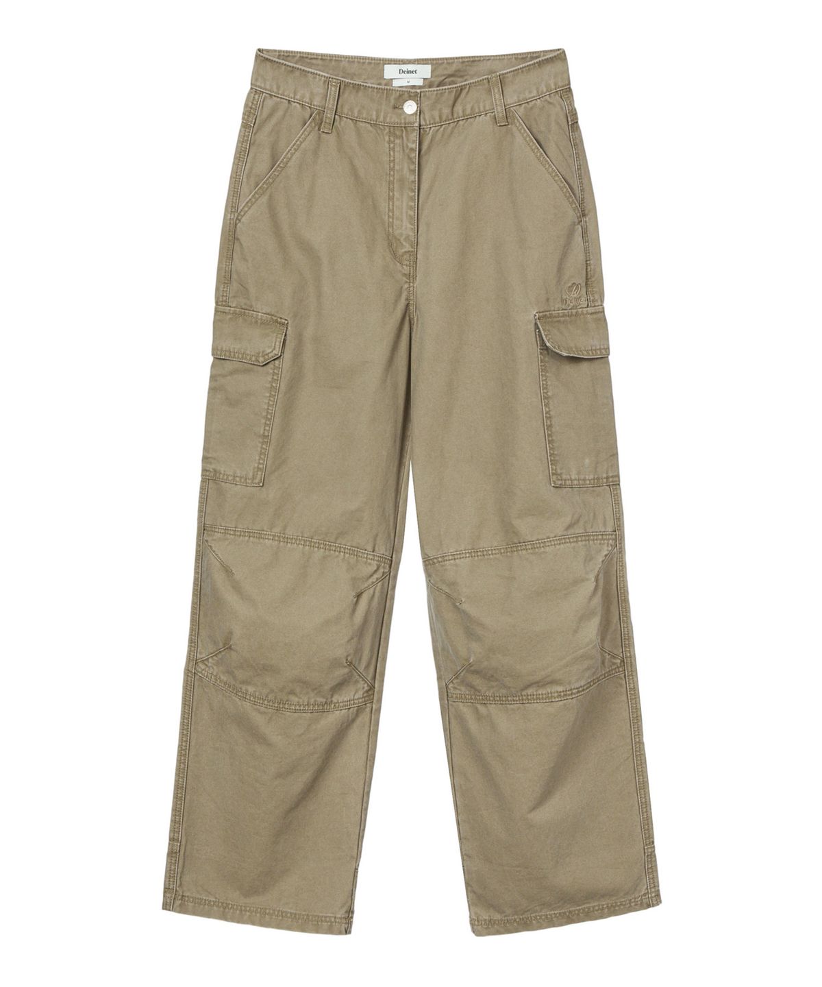 다이닛(DEINET) VINTAGE WASHED CARGO PANTS IN BEIGE