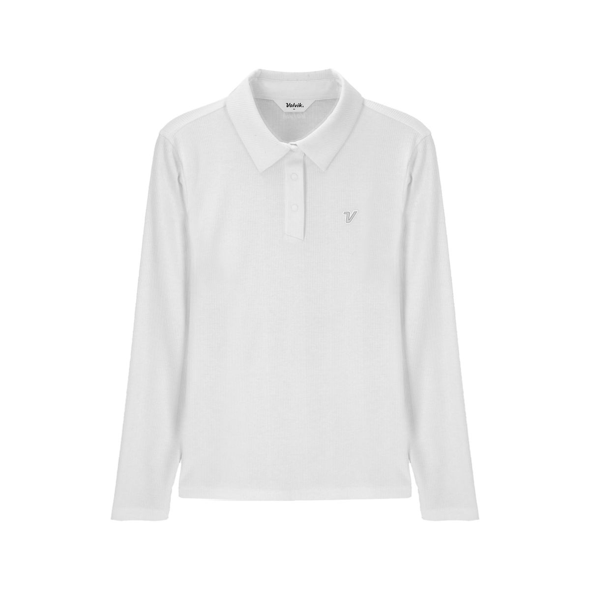 볼빅 골프웨어(VOLVIK GOLFWEAR) 여성 [STD] 여성 골지 폴로티셔츠 VLTSQ992_OW