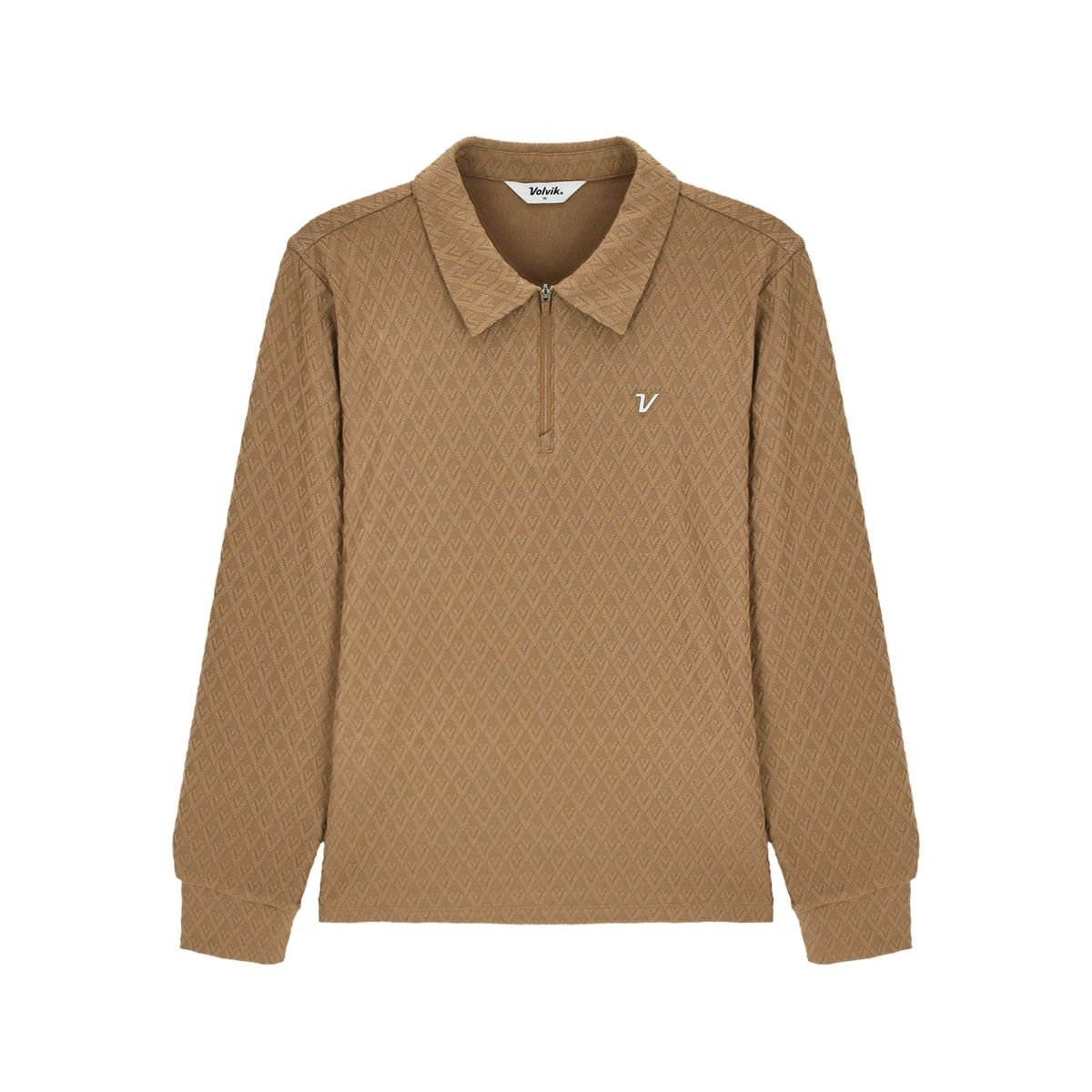 볼빅 골프웨어(VOLVIK GOLFWEAR) 여성 여성 브이 자카드 티셔츠 VLTSQ903_CA