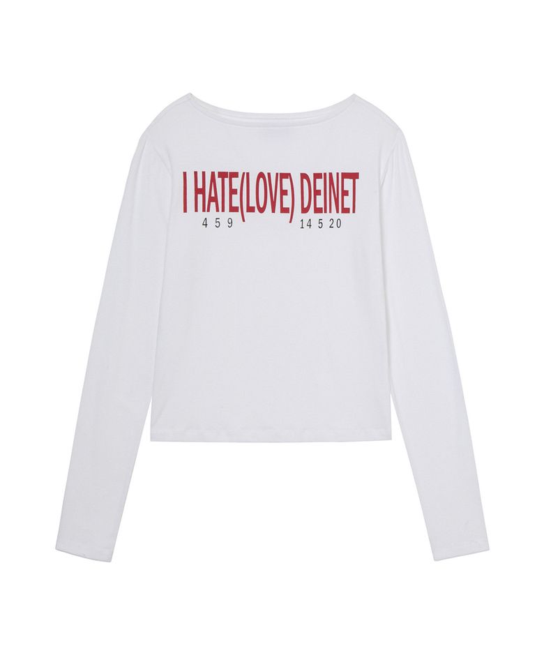 I HATE LONG SLEEVE IN WHITE